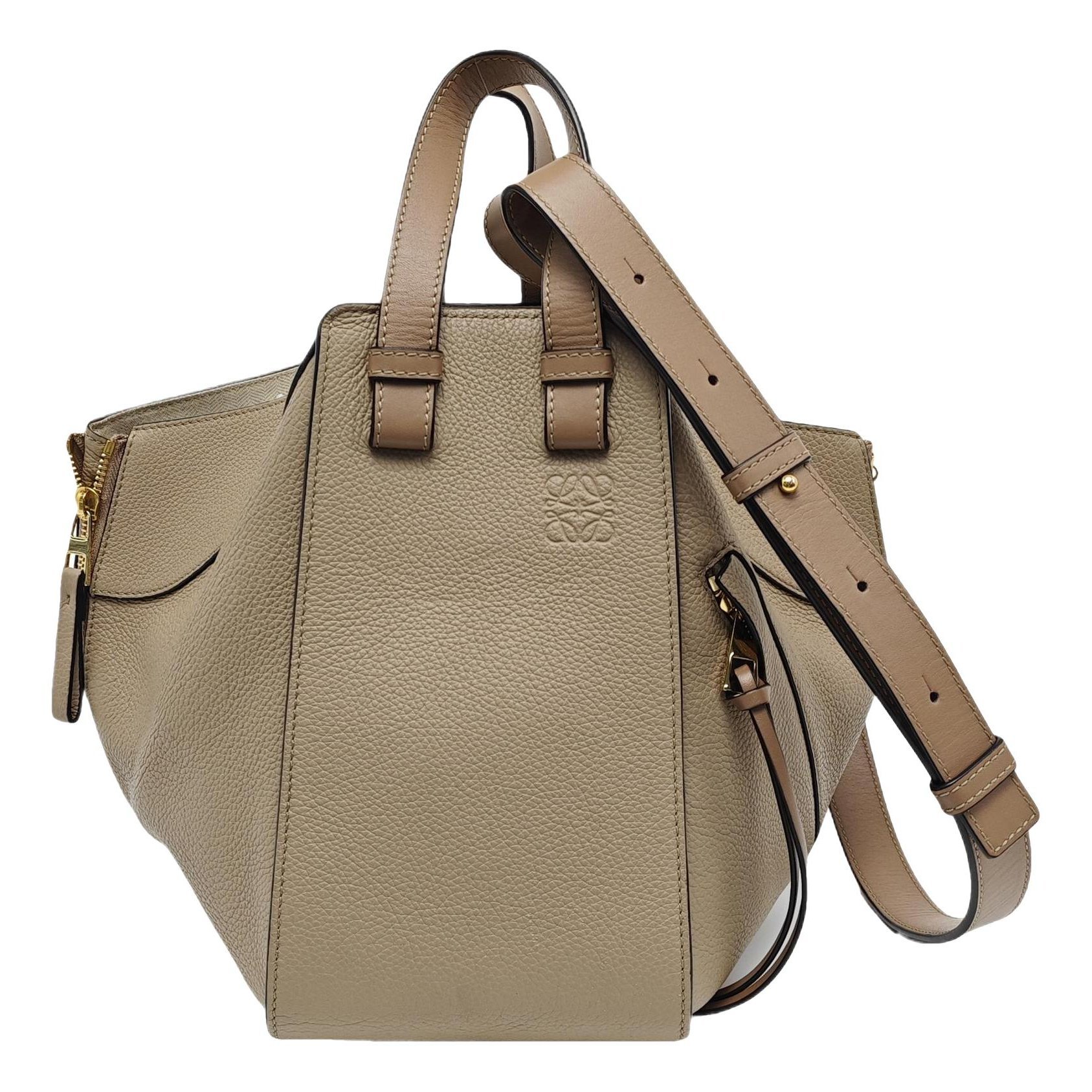 Hammock leather handbag