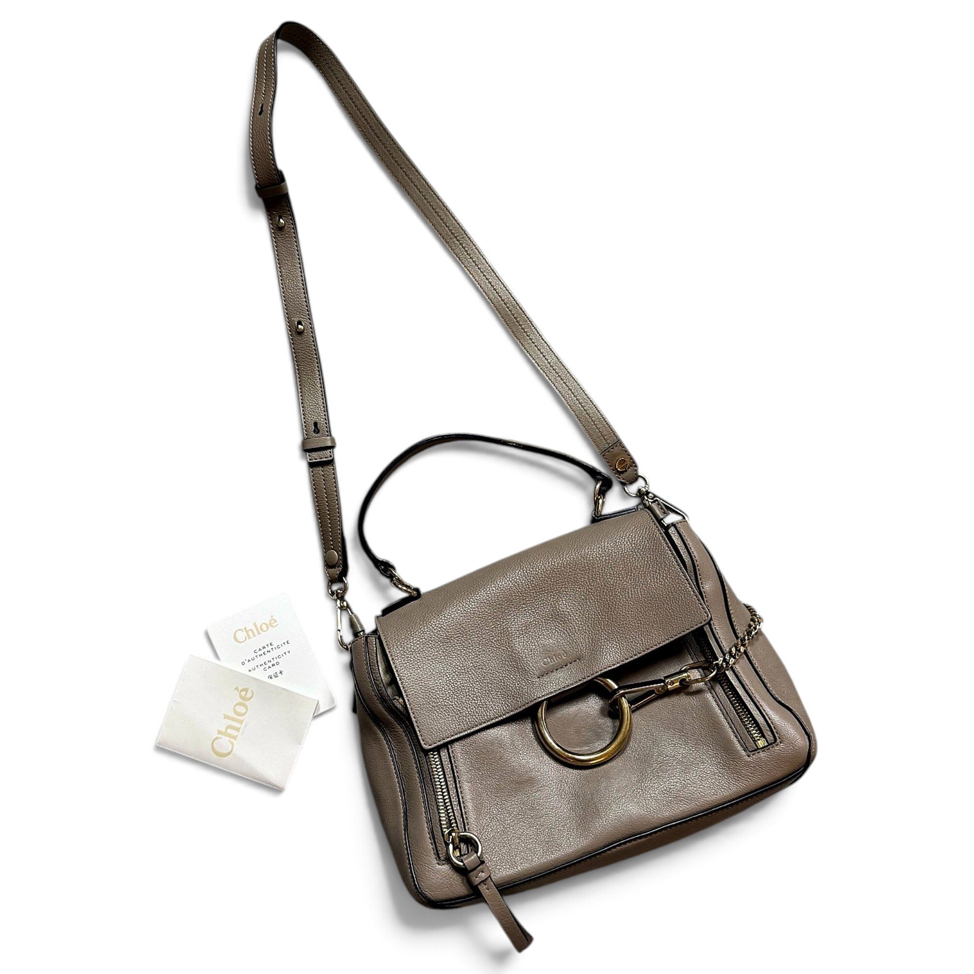 Faye leather handbag