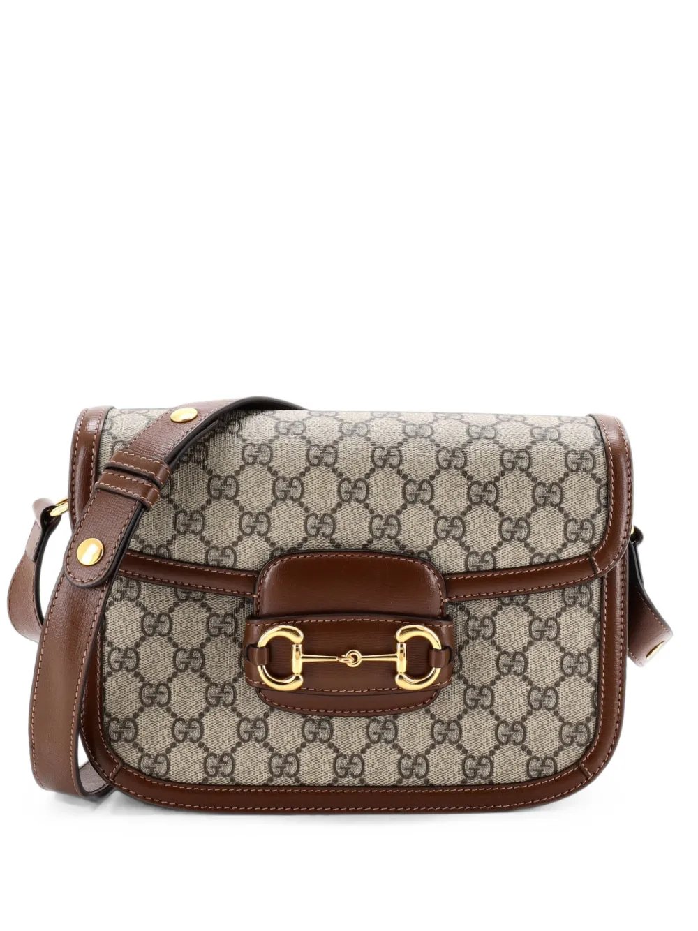 Horsebit 1955 Shoulder Bag GG Coated Canvas with Leather Small crossbody bag