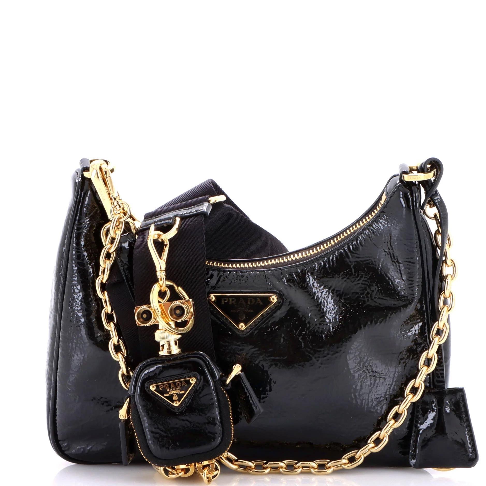 Patent leather handbag