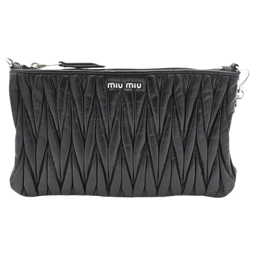 Matelassé leather crossbody bag