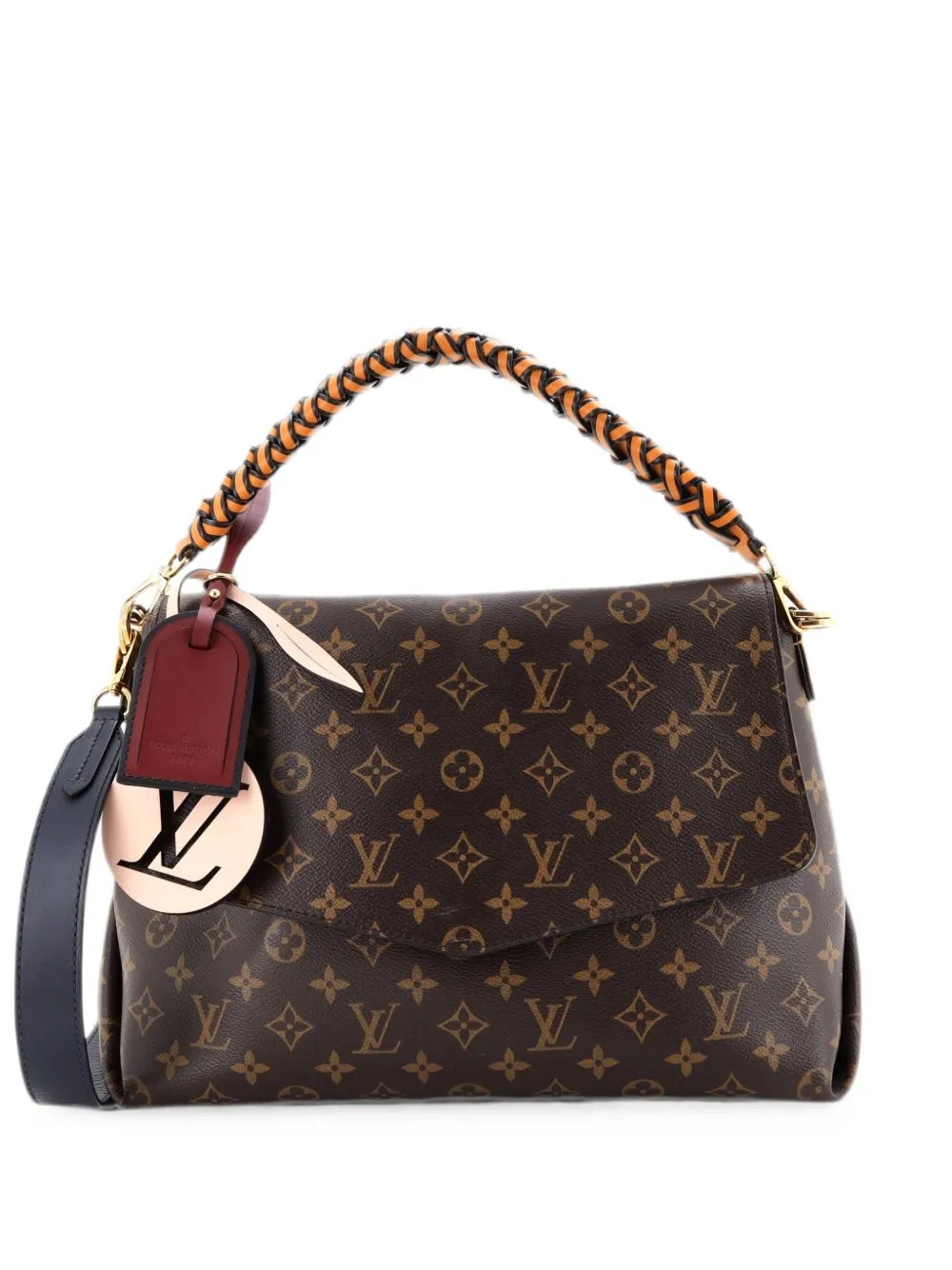 Louis Vuitton Braided Handle Beaubourg Handbag Monogram Canvas MM shoulder bag