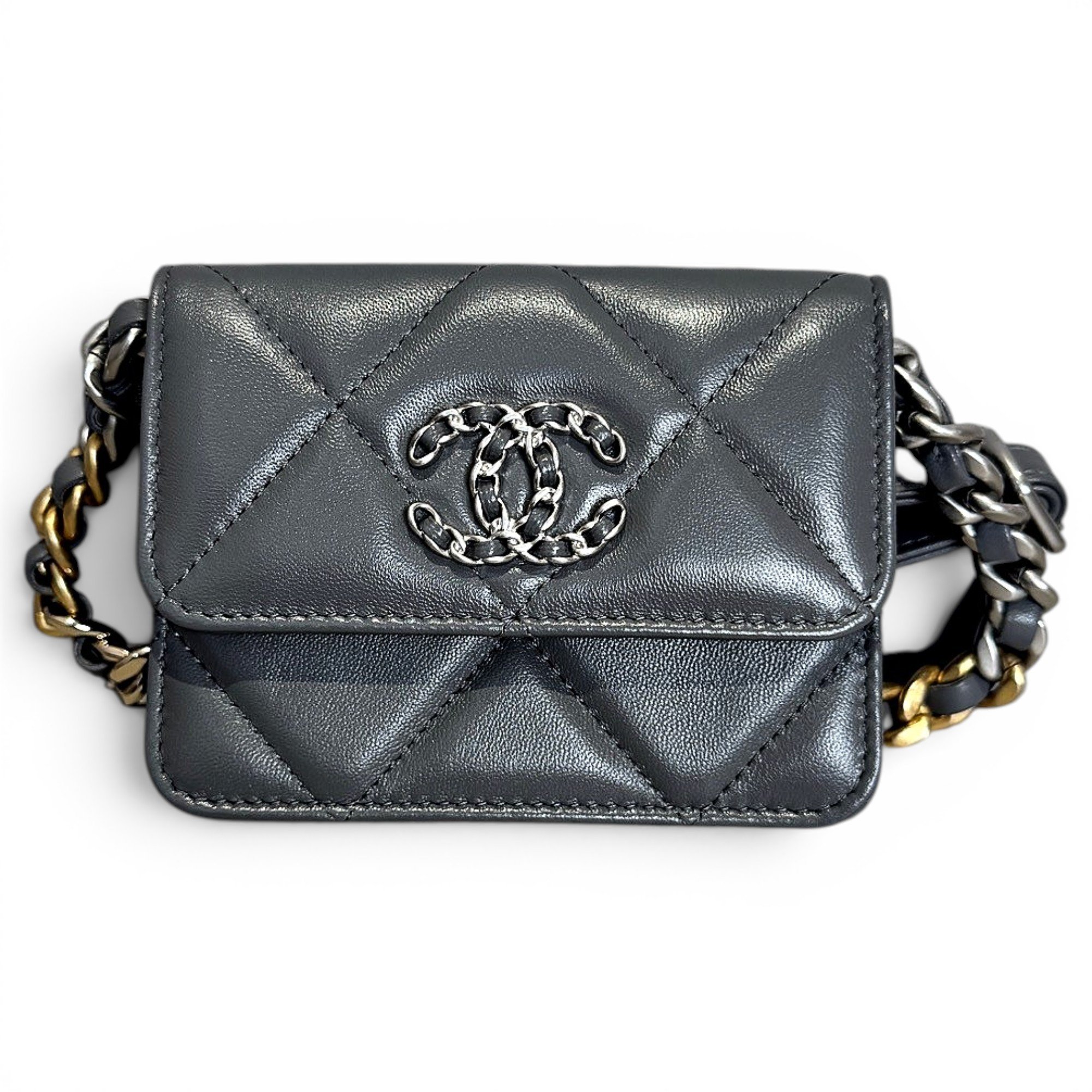 Wallet On Chain Chanel 19 leather handbag