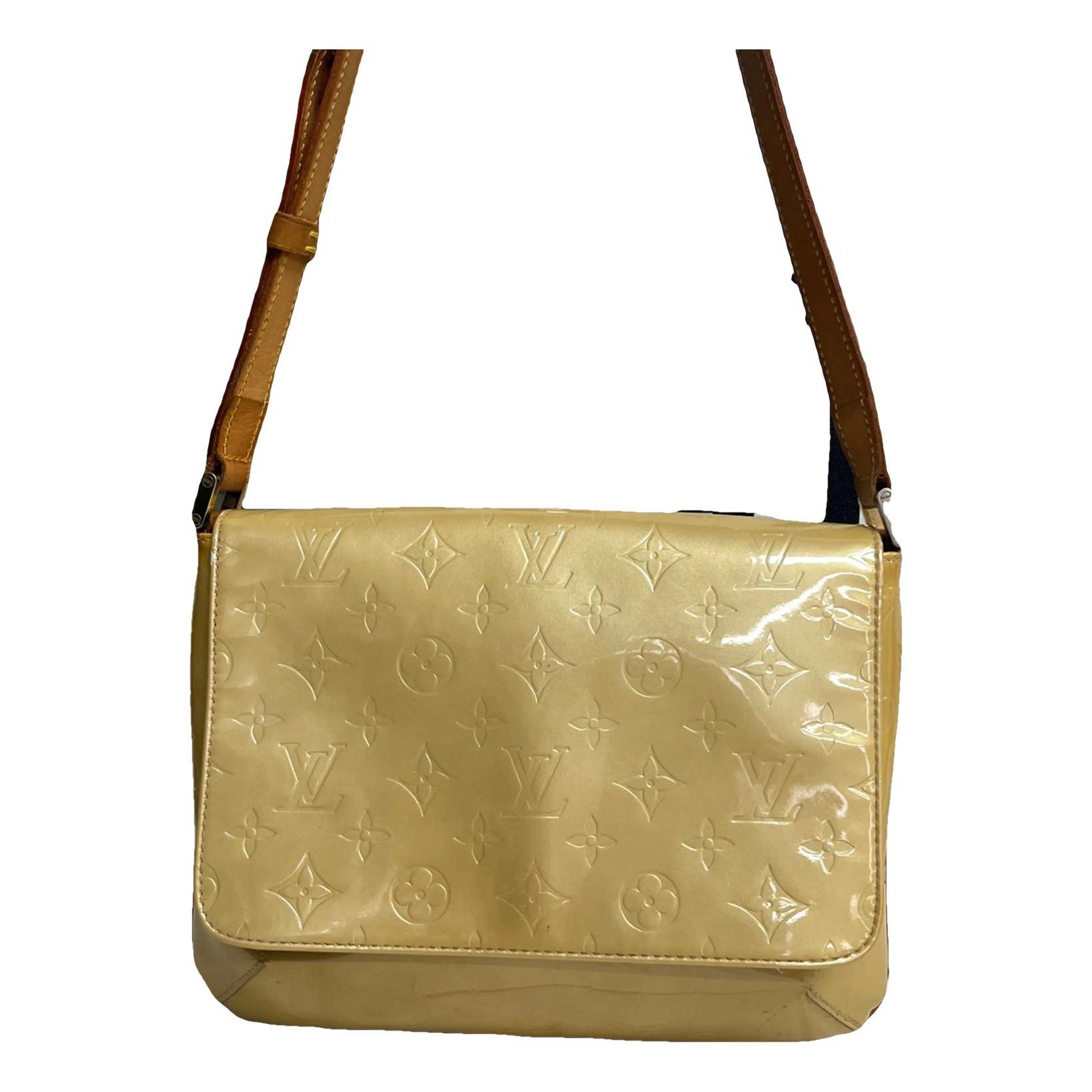 Patent leather crossbody bag