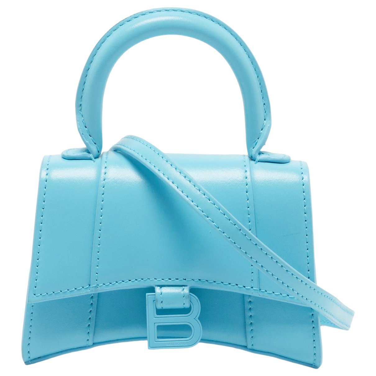 Hourglass leather satchel