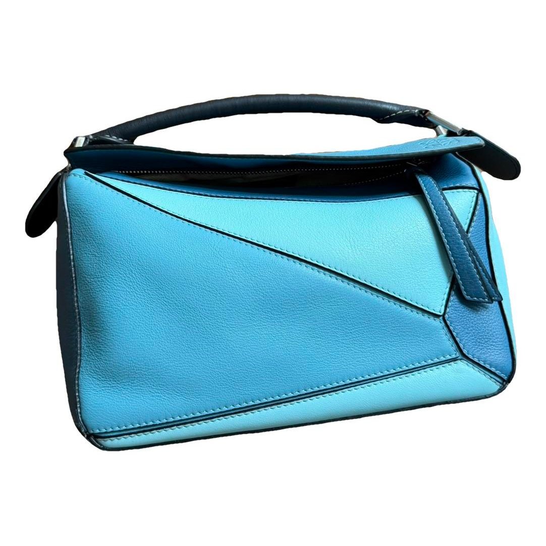 Puzzle leather handbag