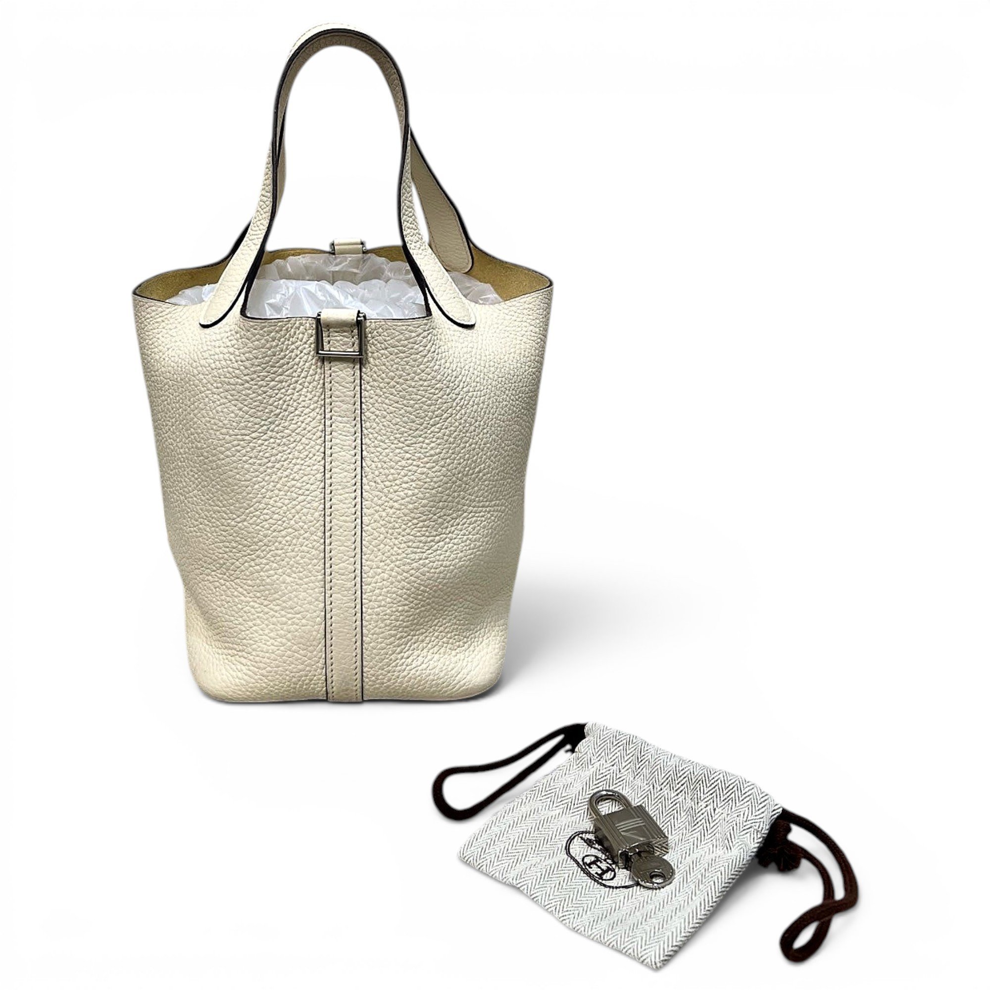 Picotin leather handbag