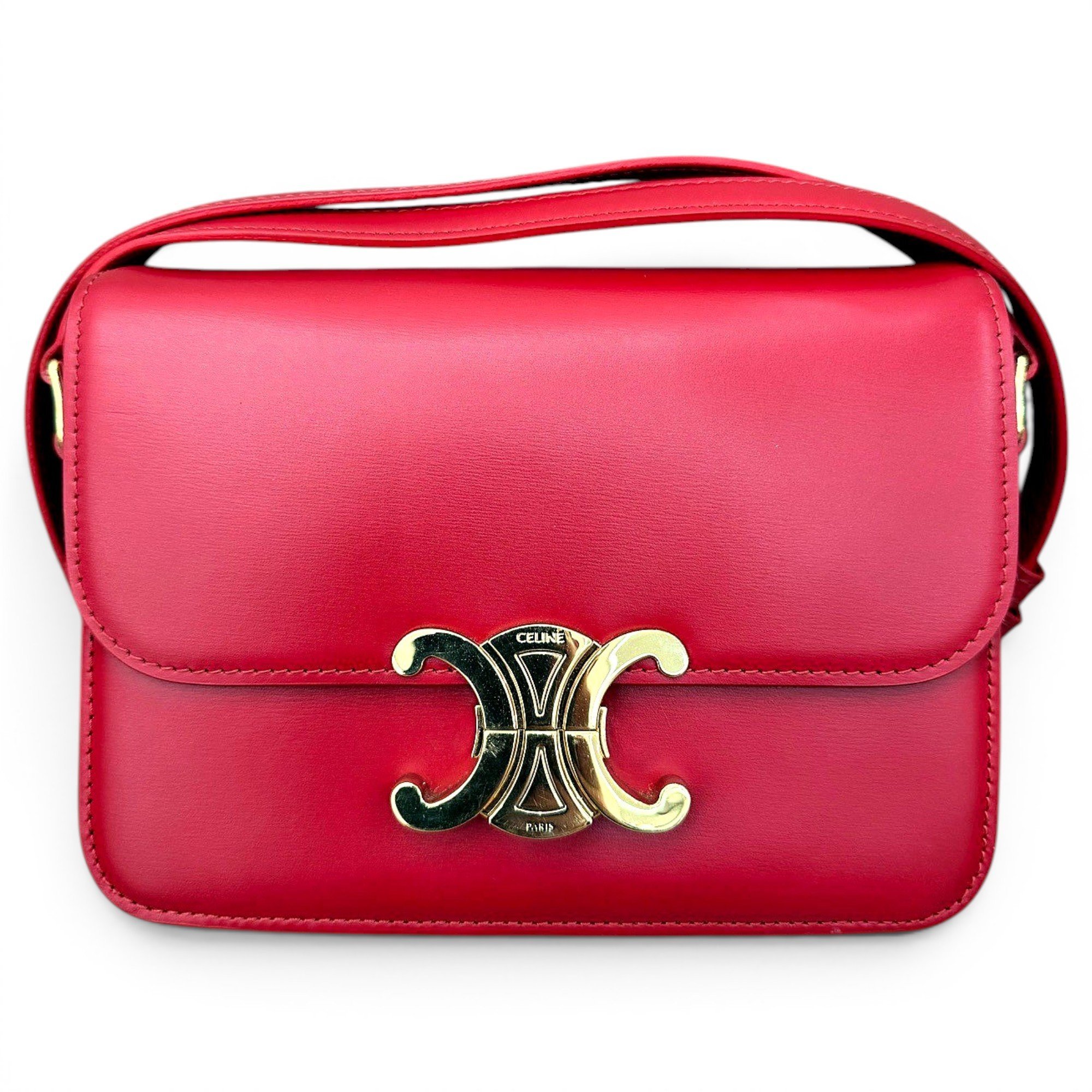 Triomphe leather handbag