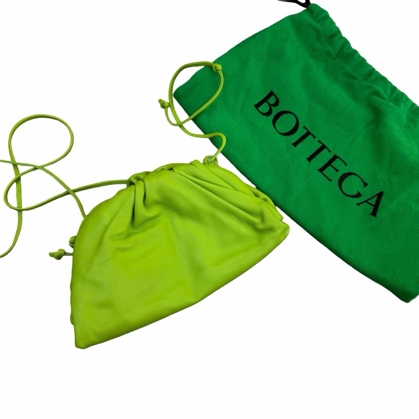 Pouch leather handbag