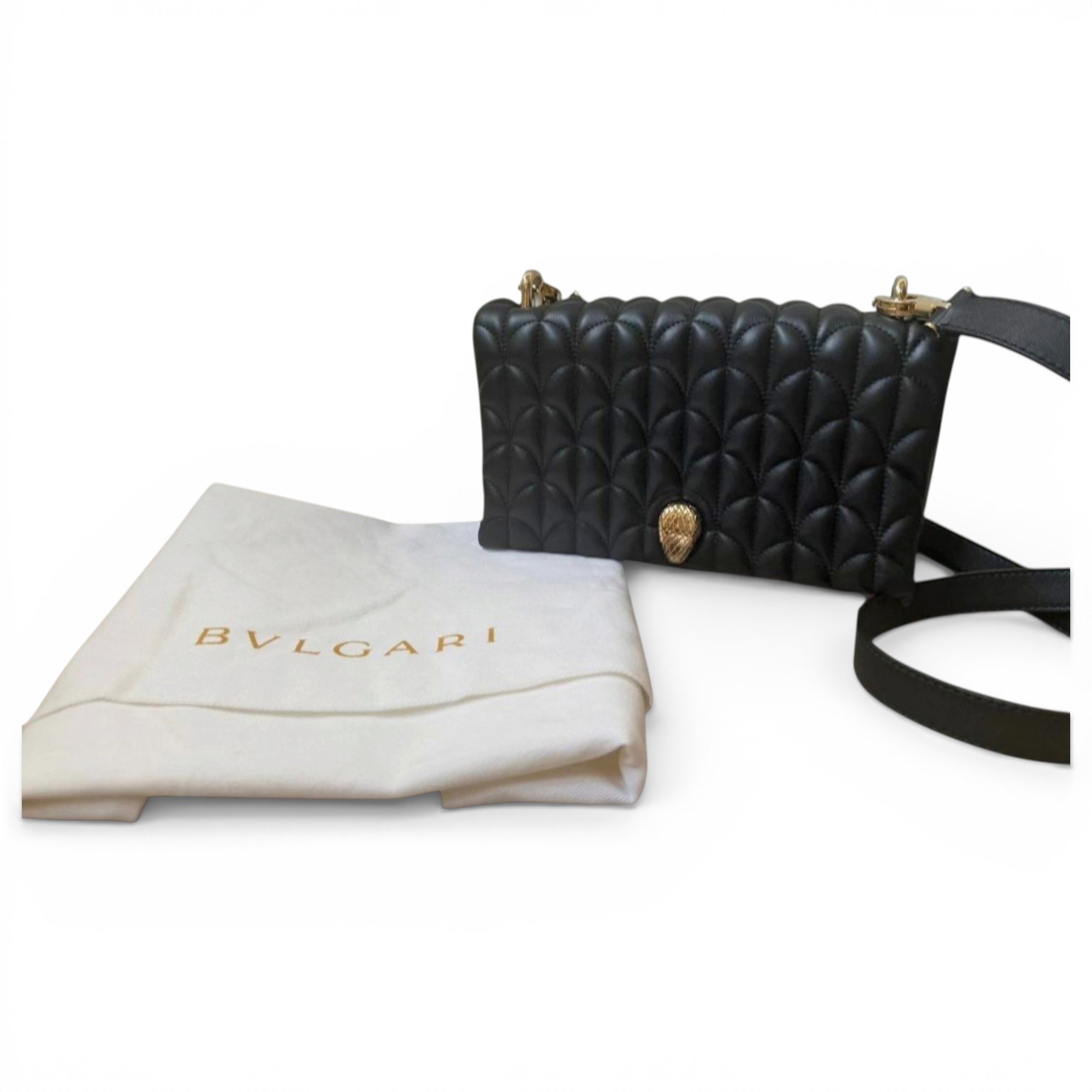 Bvlgari Serpenti leather handbag