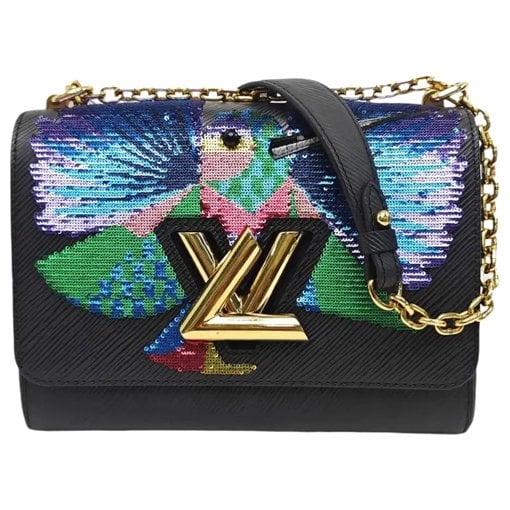Twist leather crossbody bag