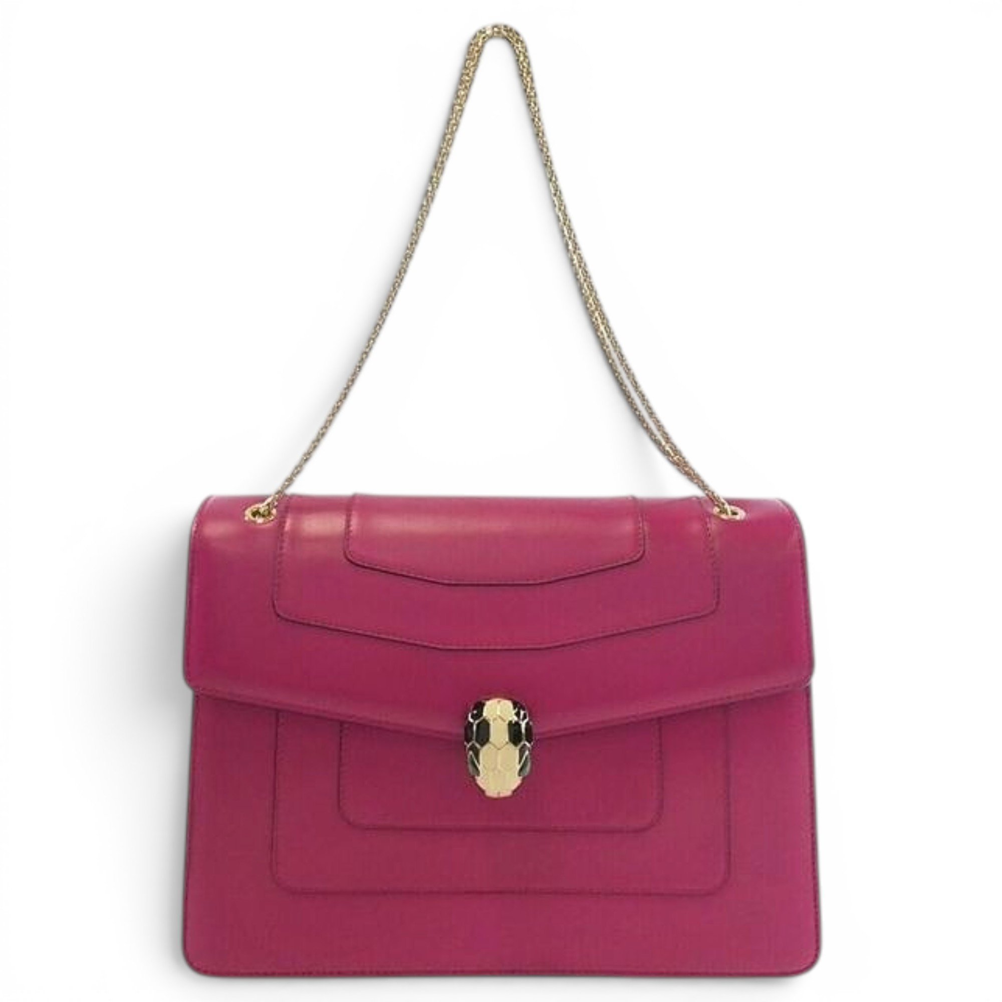 Serpenti leather handbag