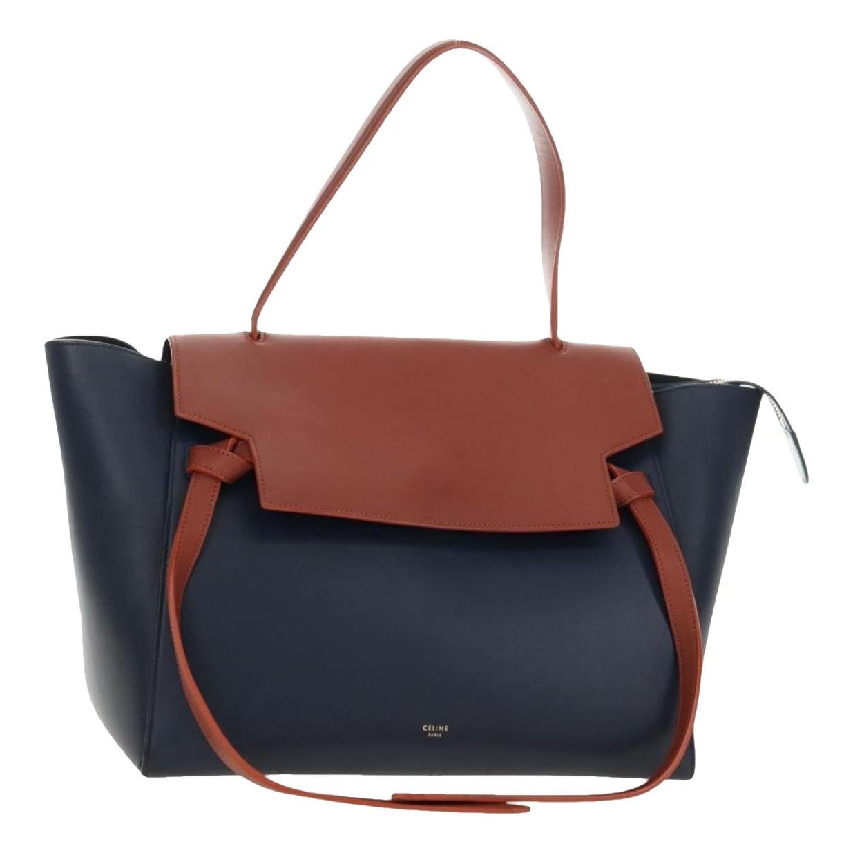 Belt leather handbag