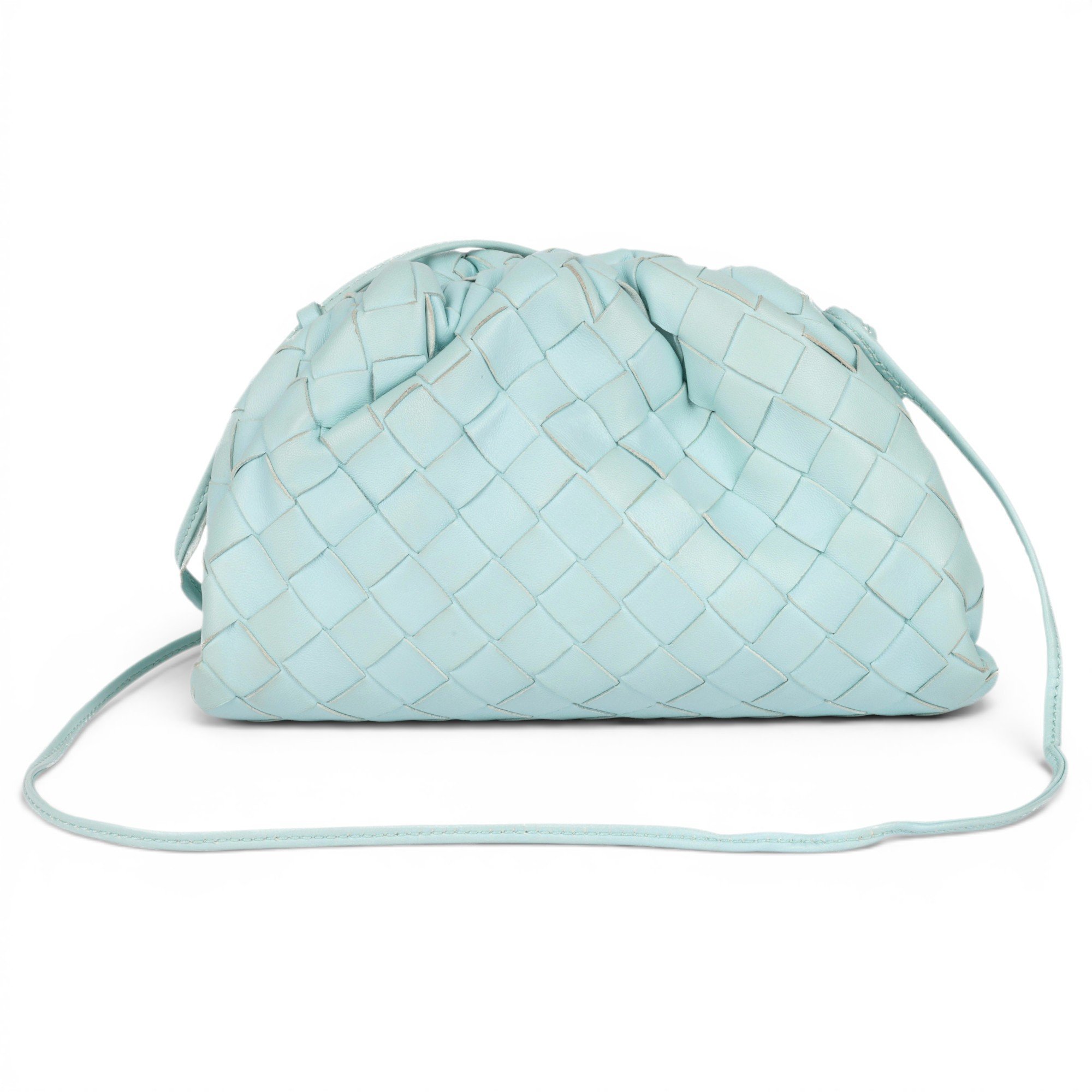 Pouch leather crossbody bag