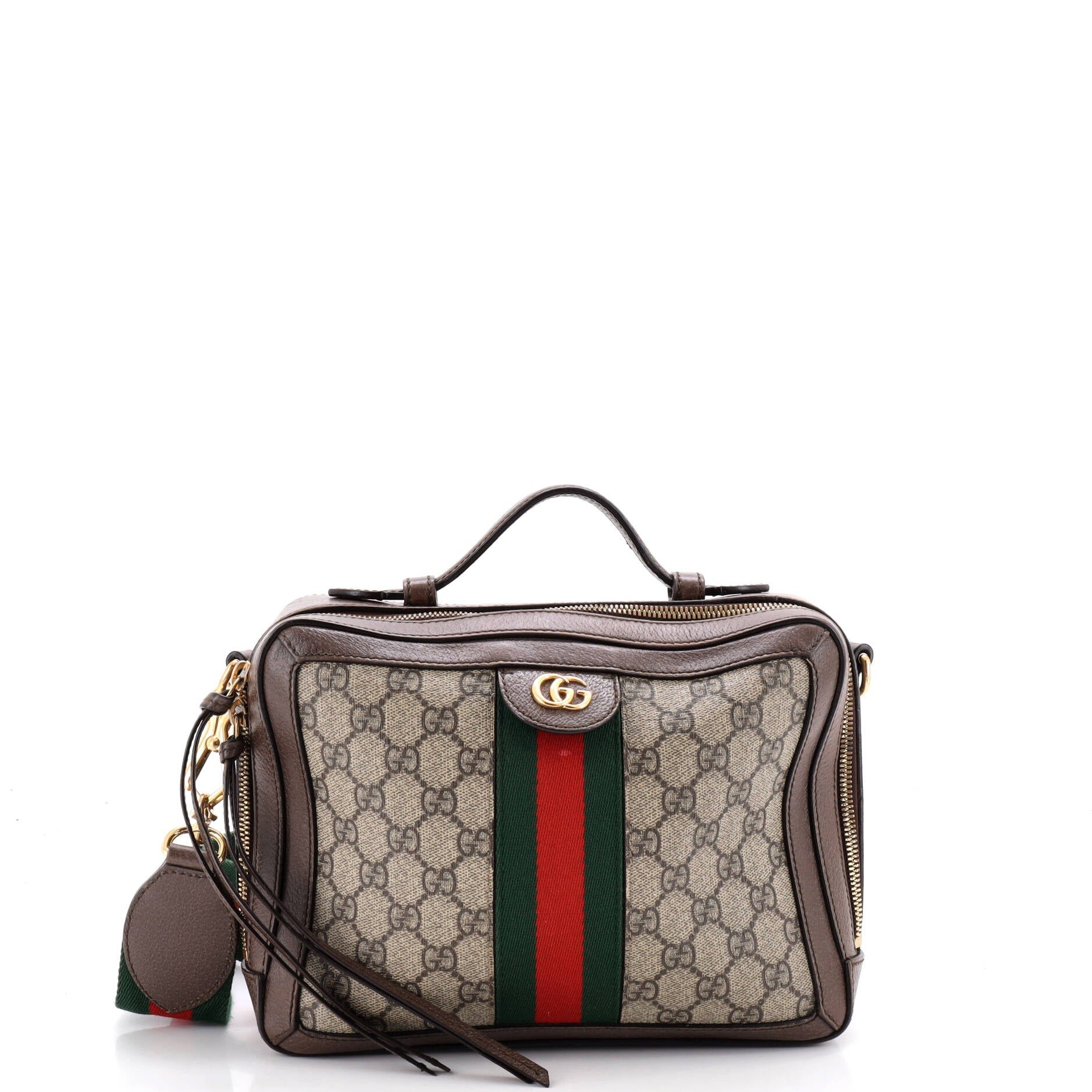 Ophidia Zip Around Camera Bag GG Coated Canvas Small