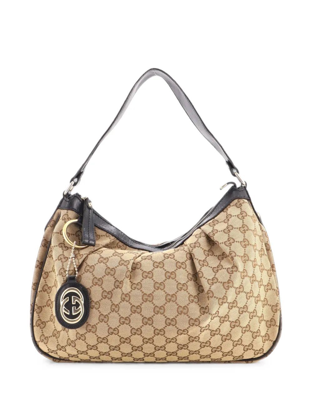 Sukey GG Canvas with Leather Medium hobo bag