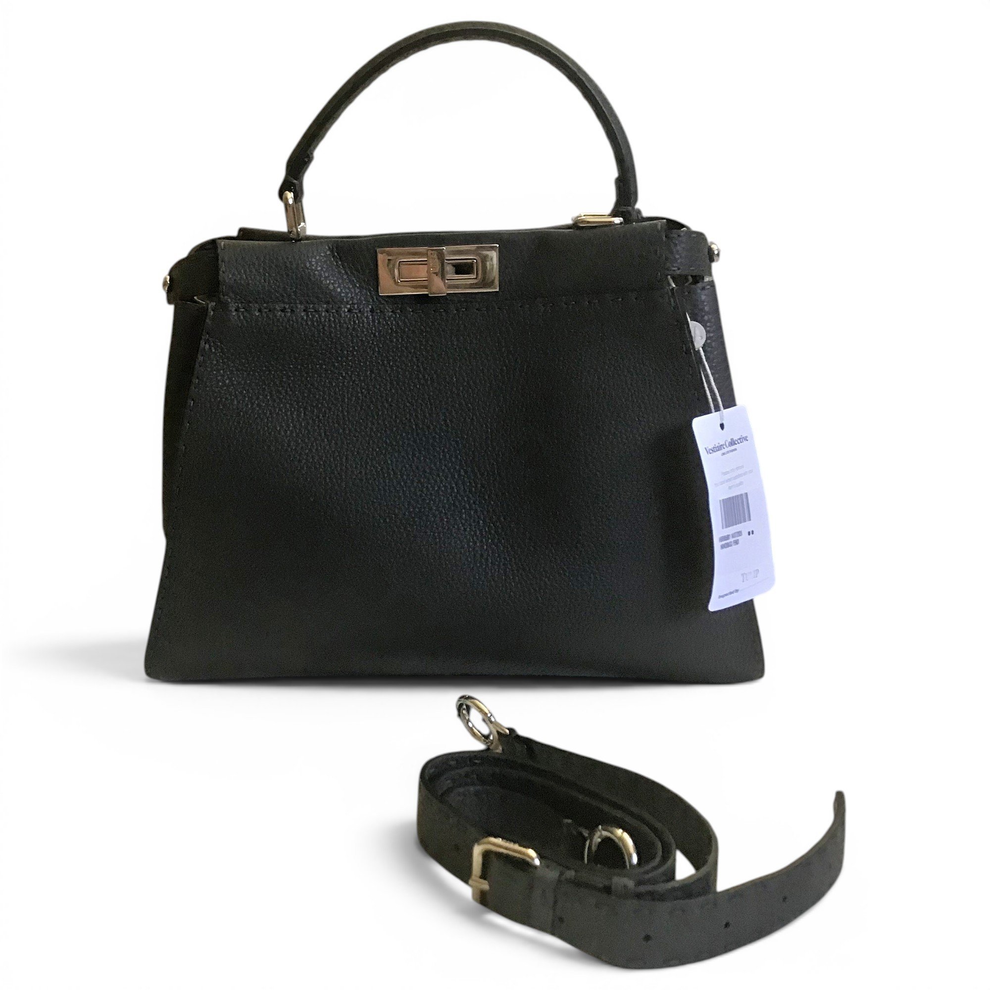 Peekaboo leather handbag