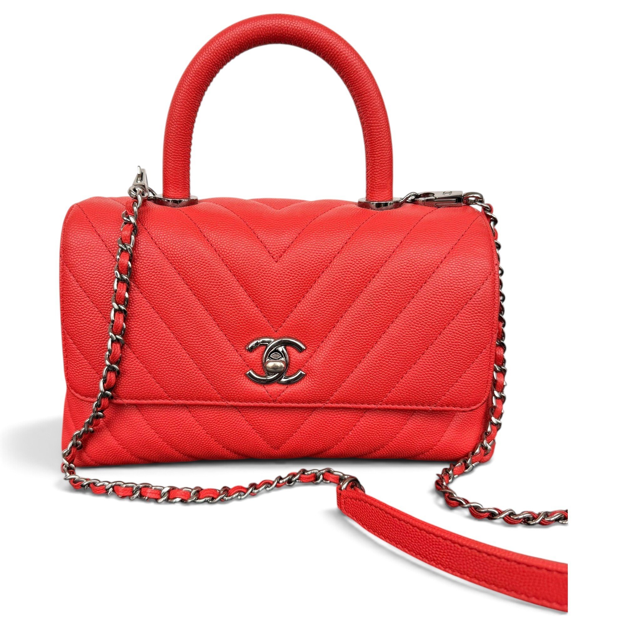 Coco Handle leather handbag
