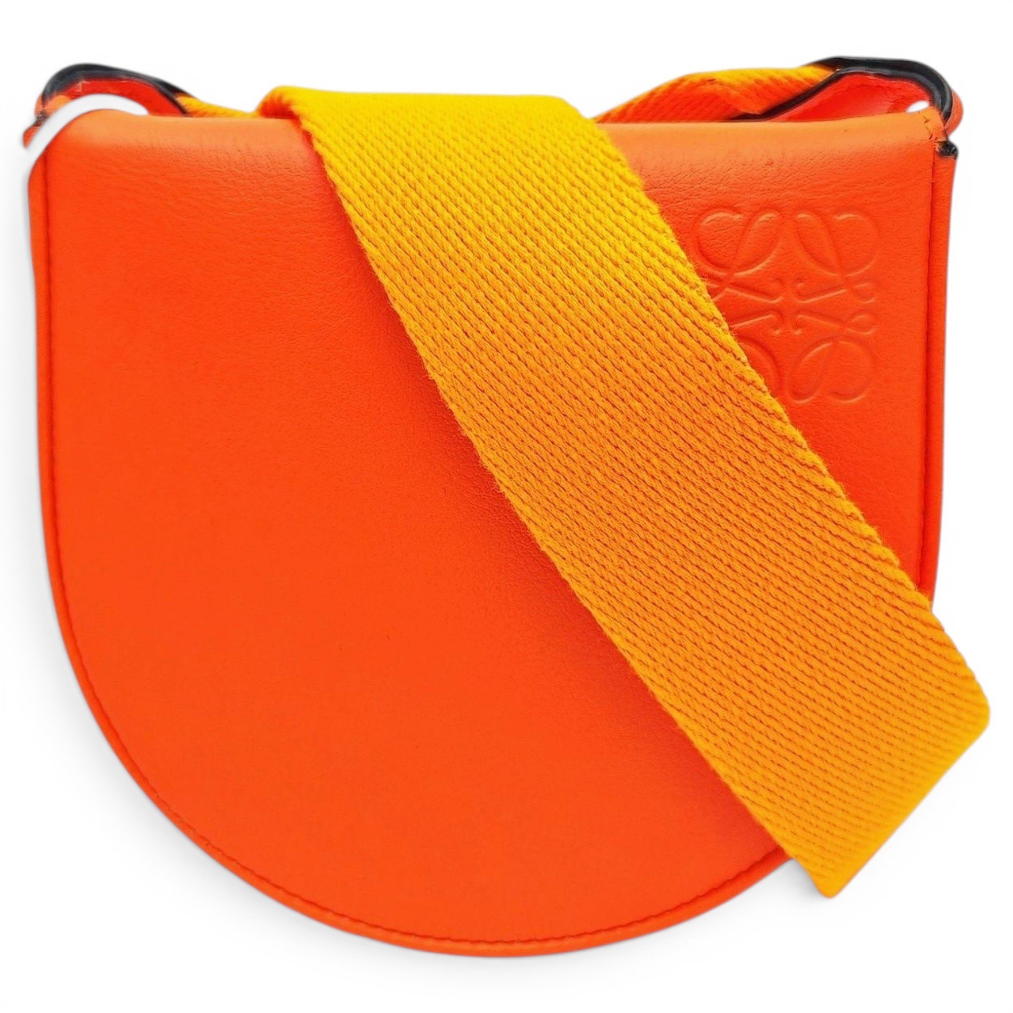 Heel leather handbag