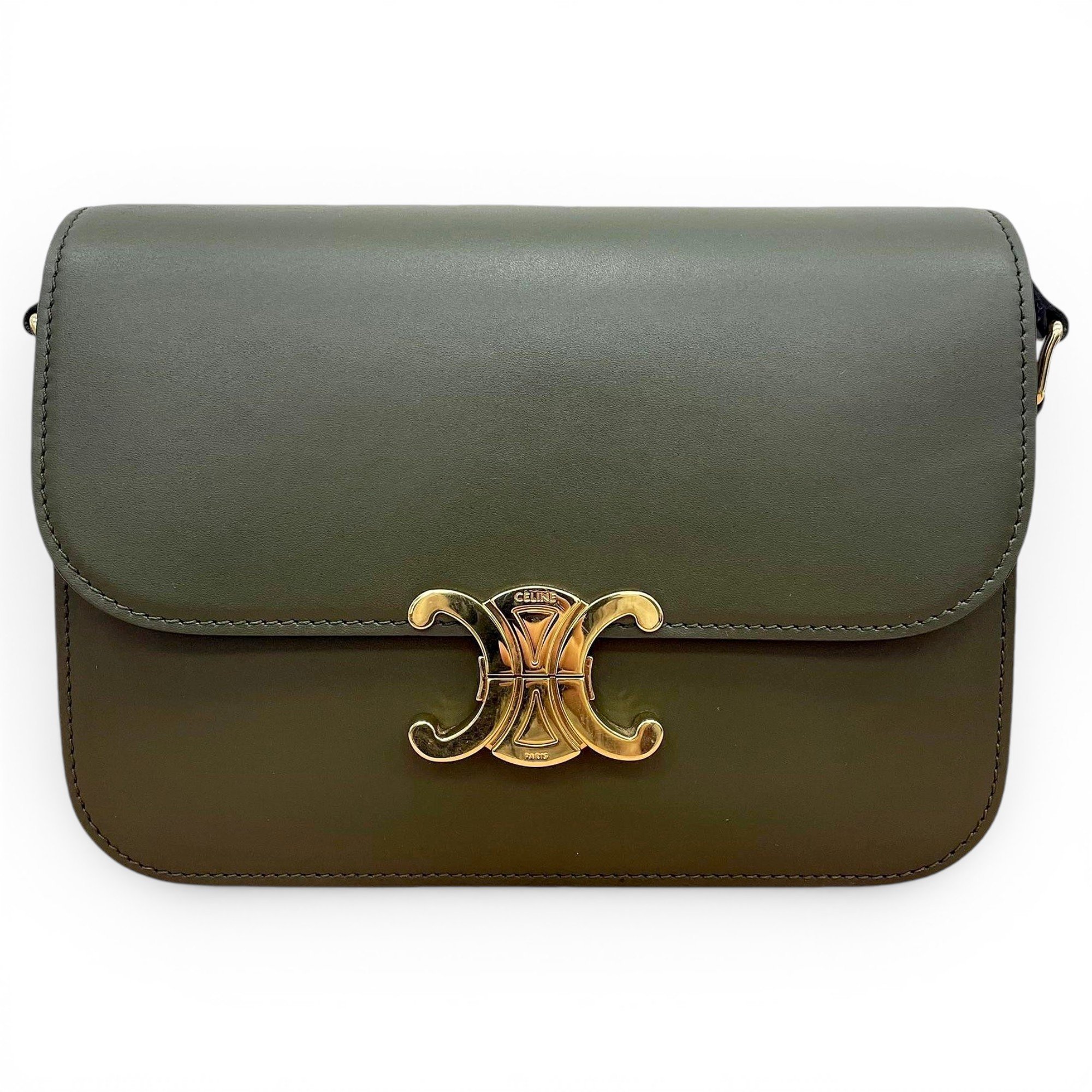 Triomphe leather handbag