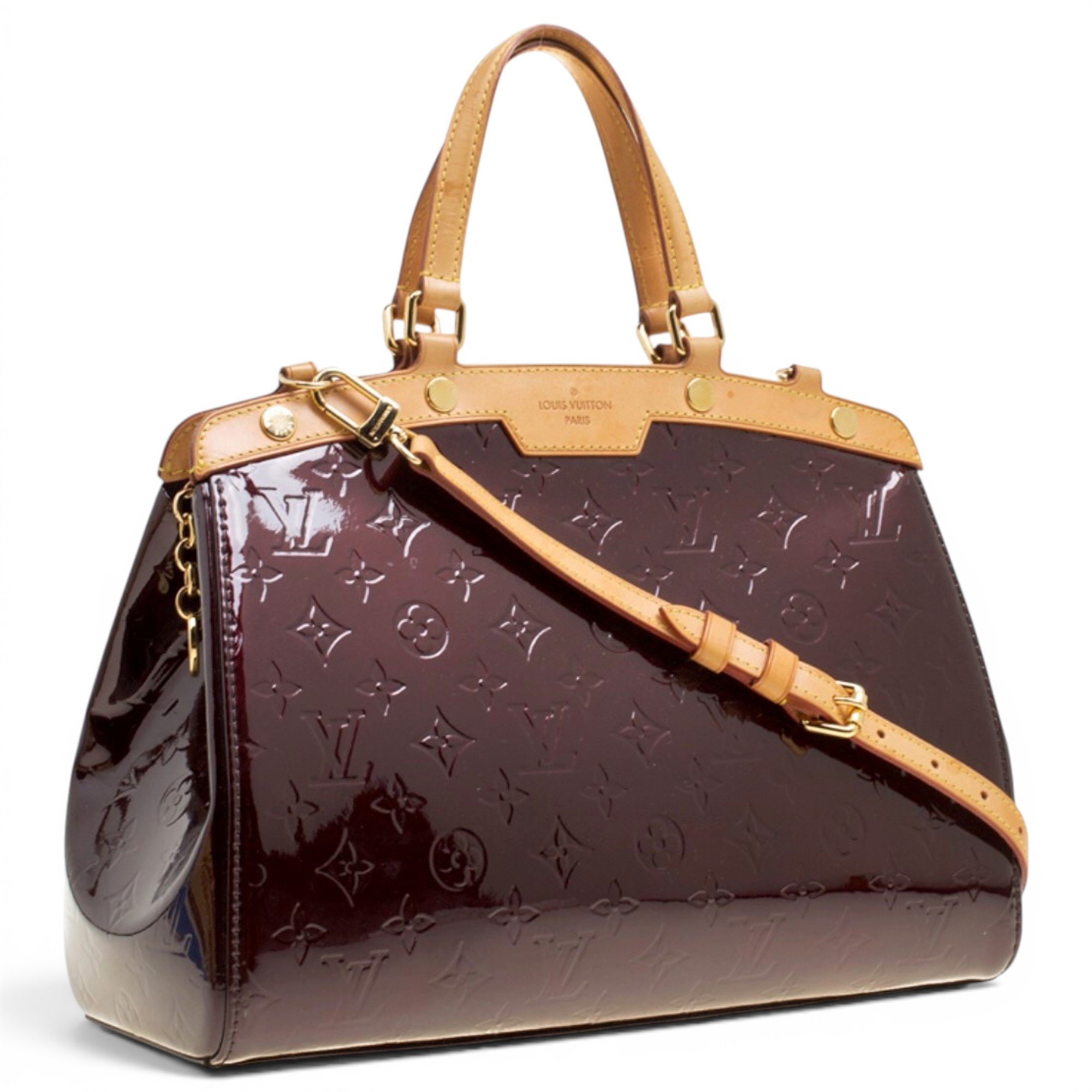 Bréa patent leather handbag