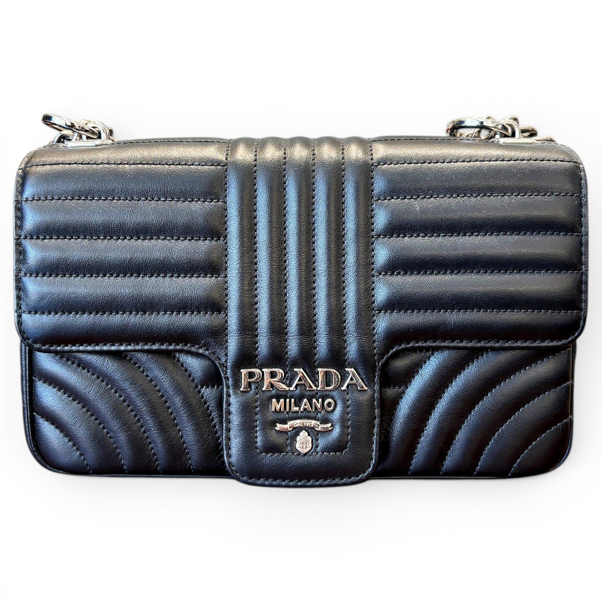 Diagramme leather handbag