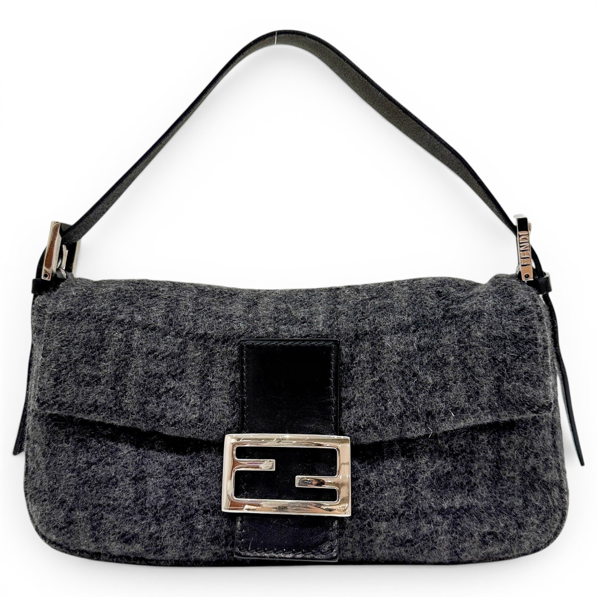 Baguette cashmere handbag