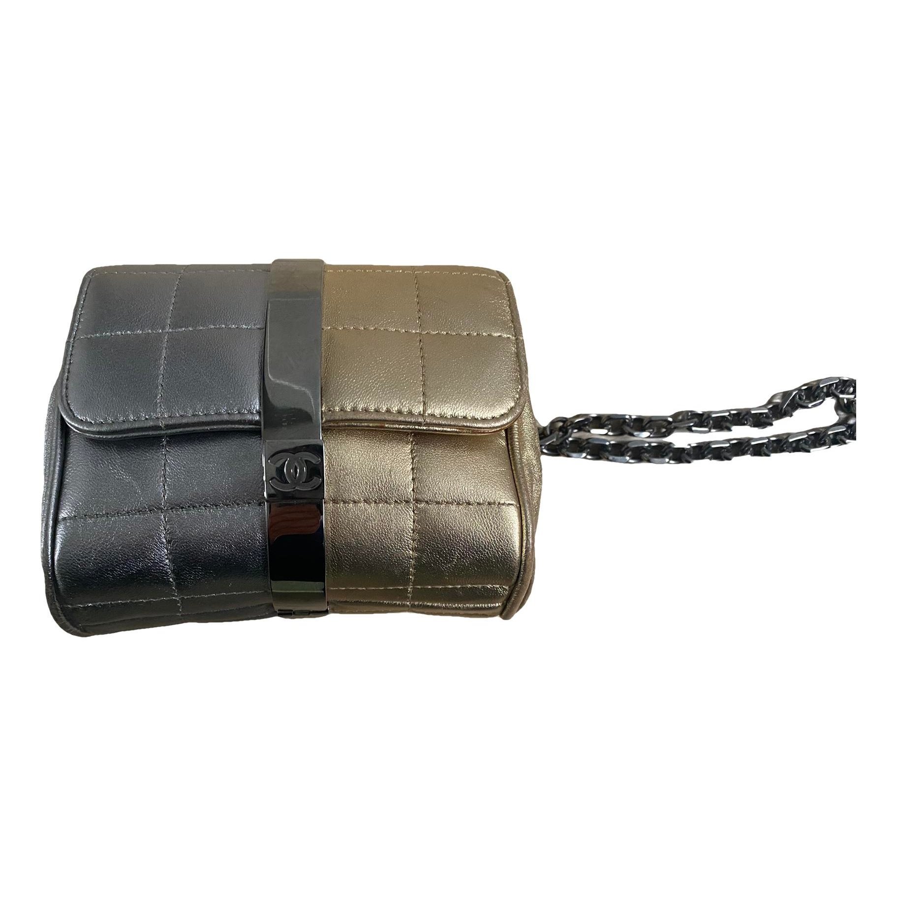 Leather clutch bag