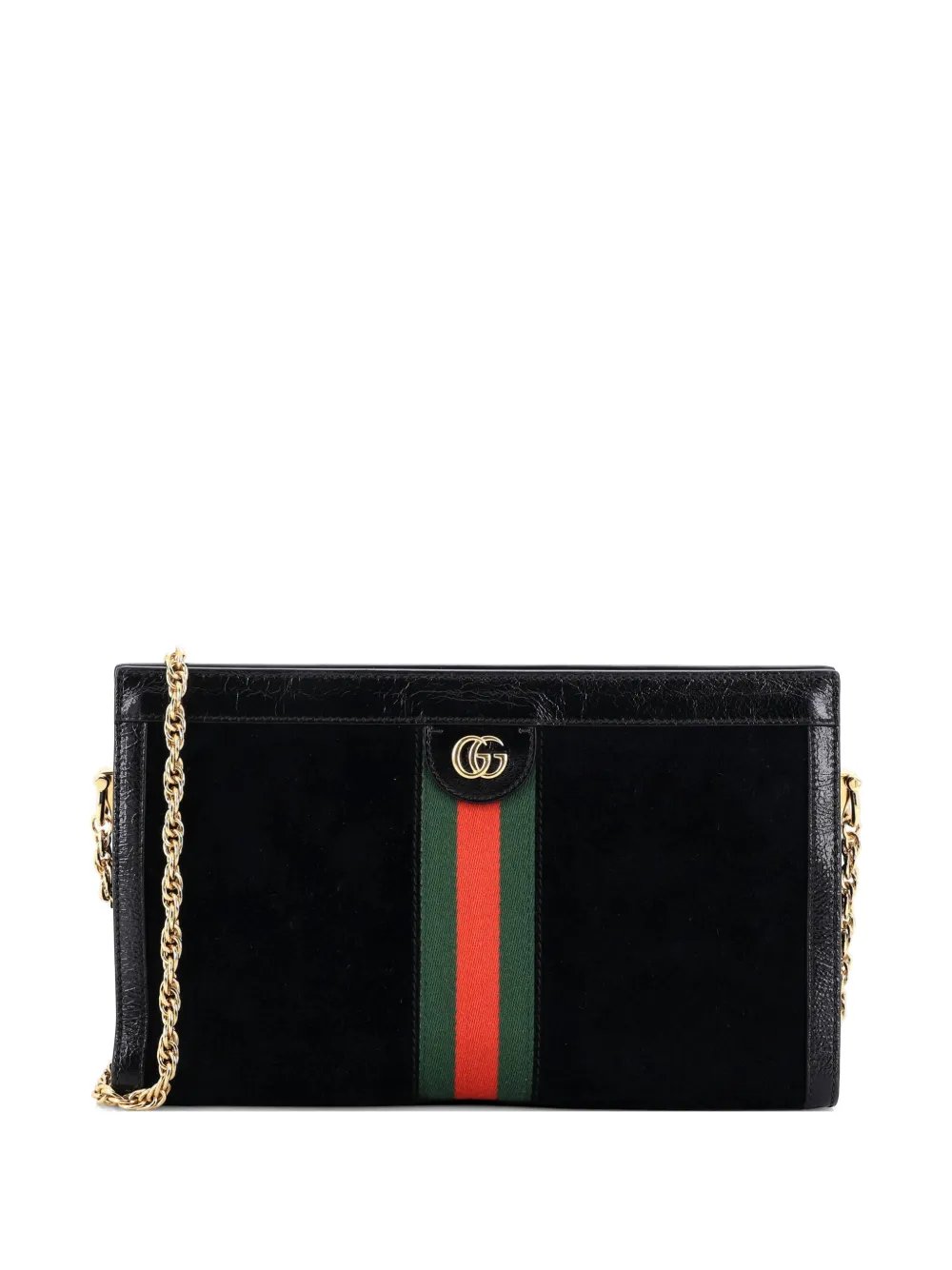 Ophidia Chain Shoulder Bag Suede Medium crossbody bag