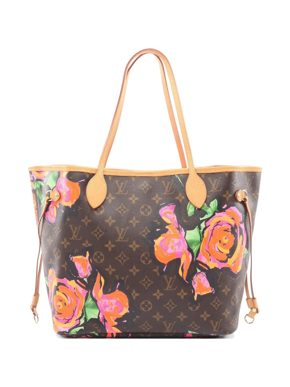 2008 Monogram Roses Neverfull MM tote bag