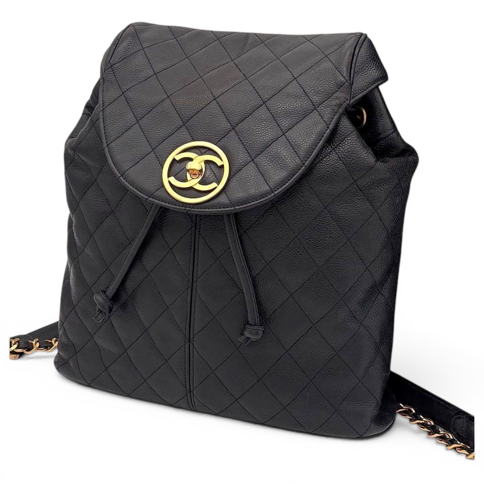 Leather backpack