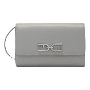 Leather clutch bag