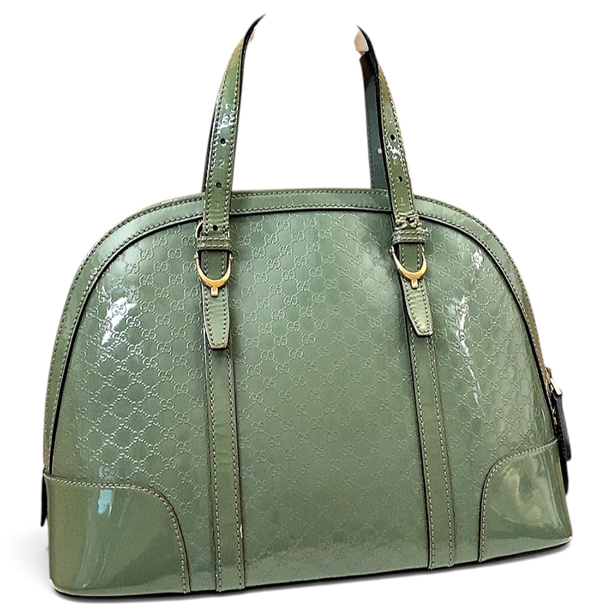 Ophidia Dome patent leather handbag