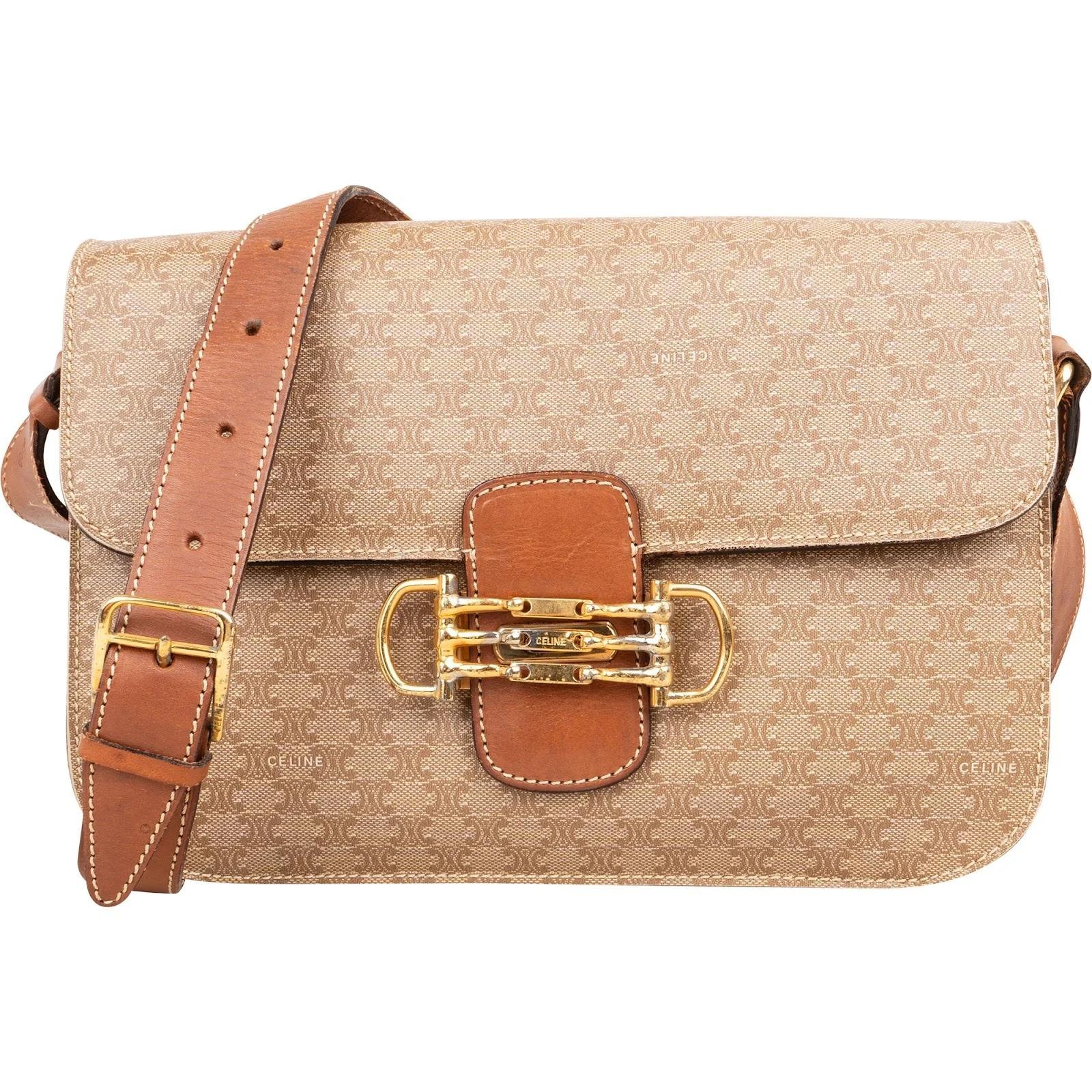 Triomphe leather crossbody bag