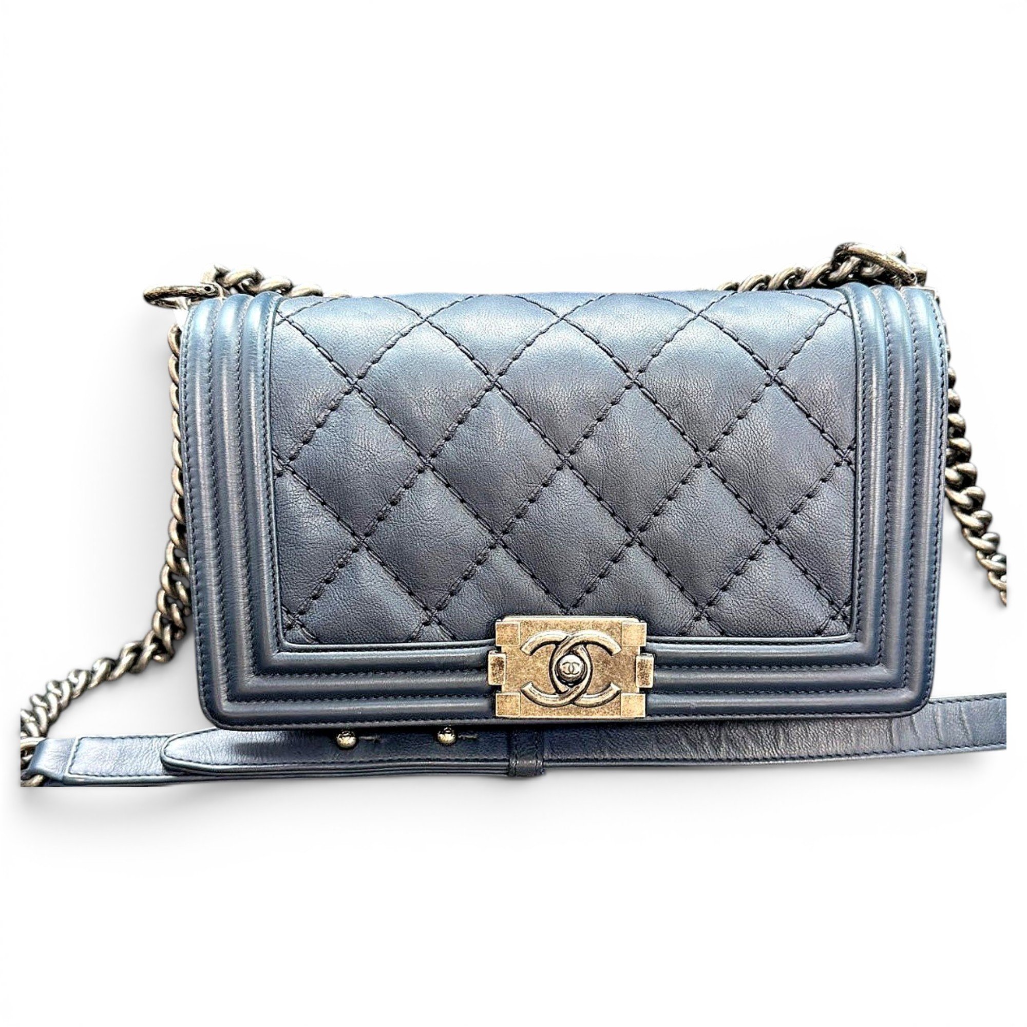 Boy leather crossbody bag