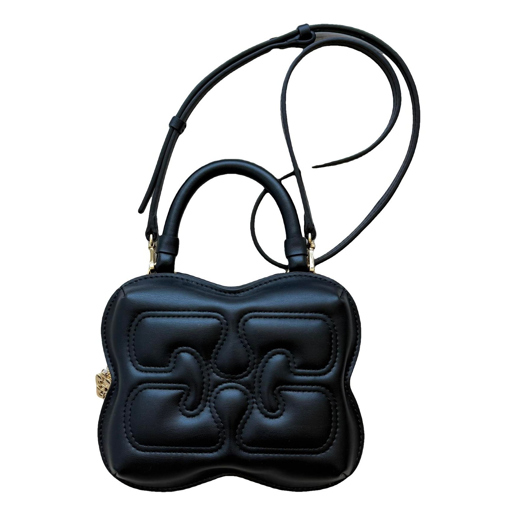 Butterfly leather crossbody bag