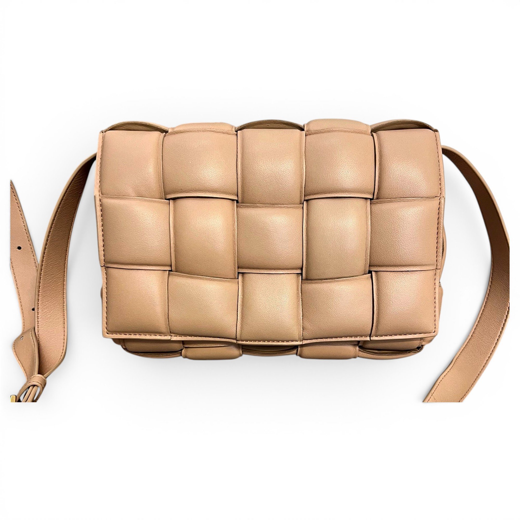Cassette Padded leather handbag