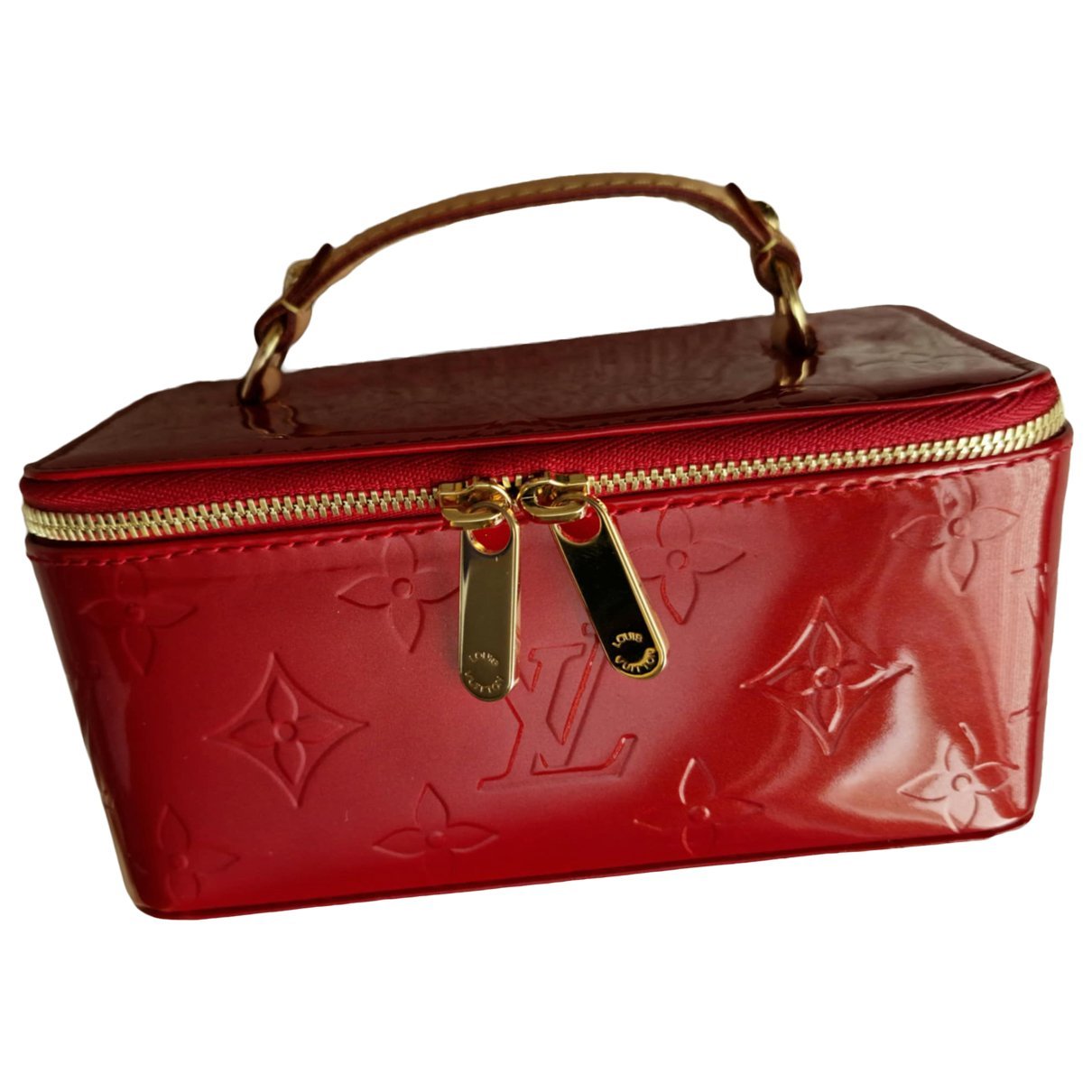 Patent leather handbag