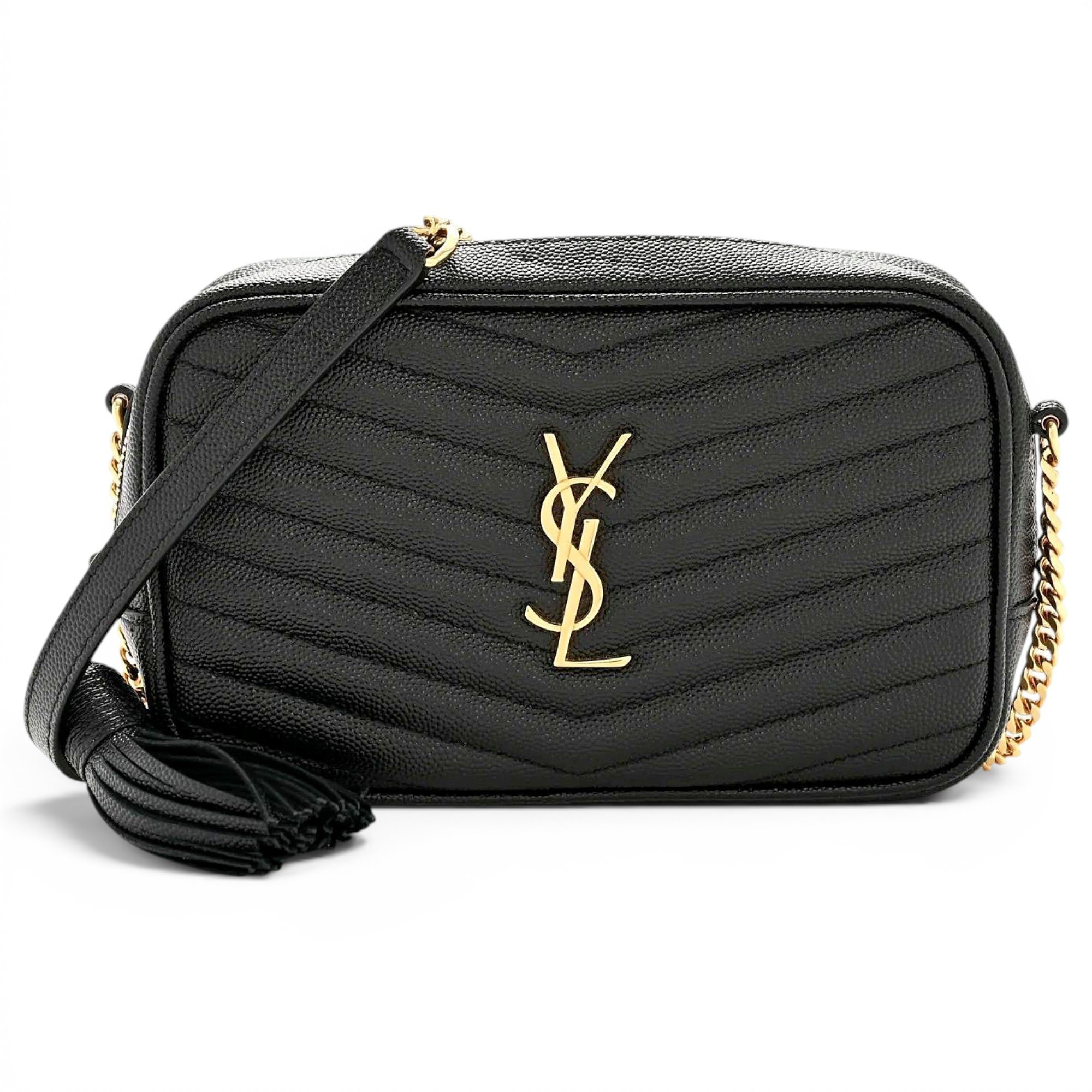 Camera Lou leather crossbody bag