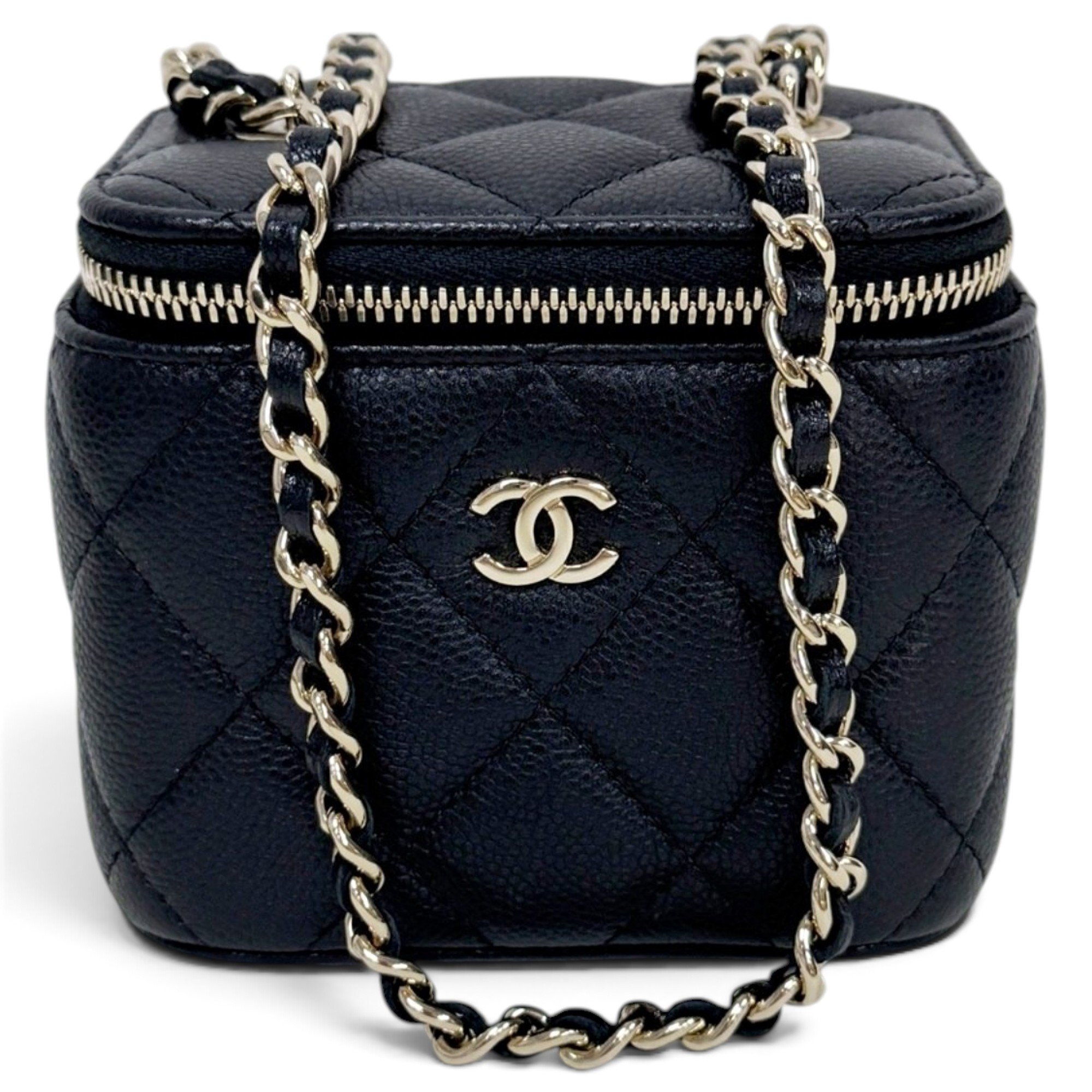 Trendy CC Vanity leather handbag
