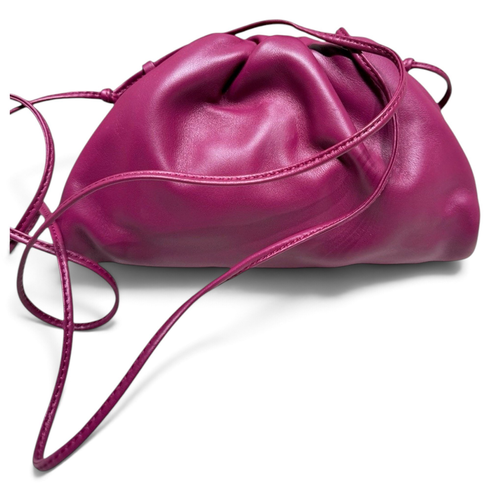 Pouch leather crossbody bag