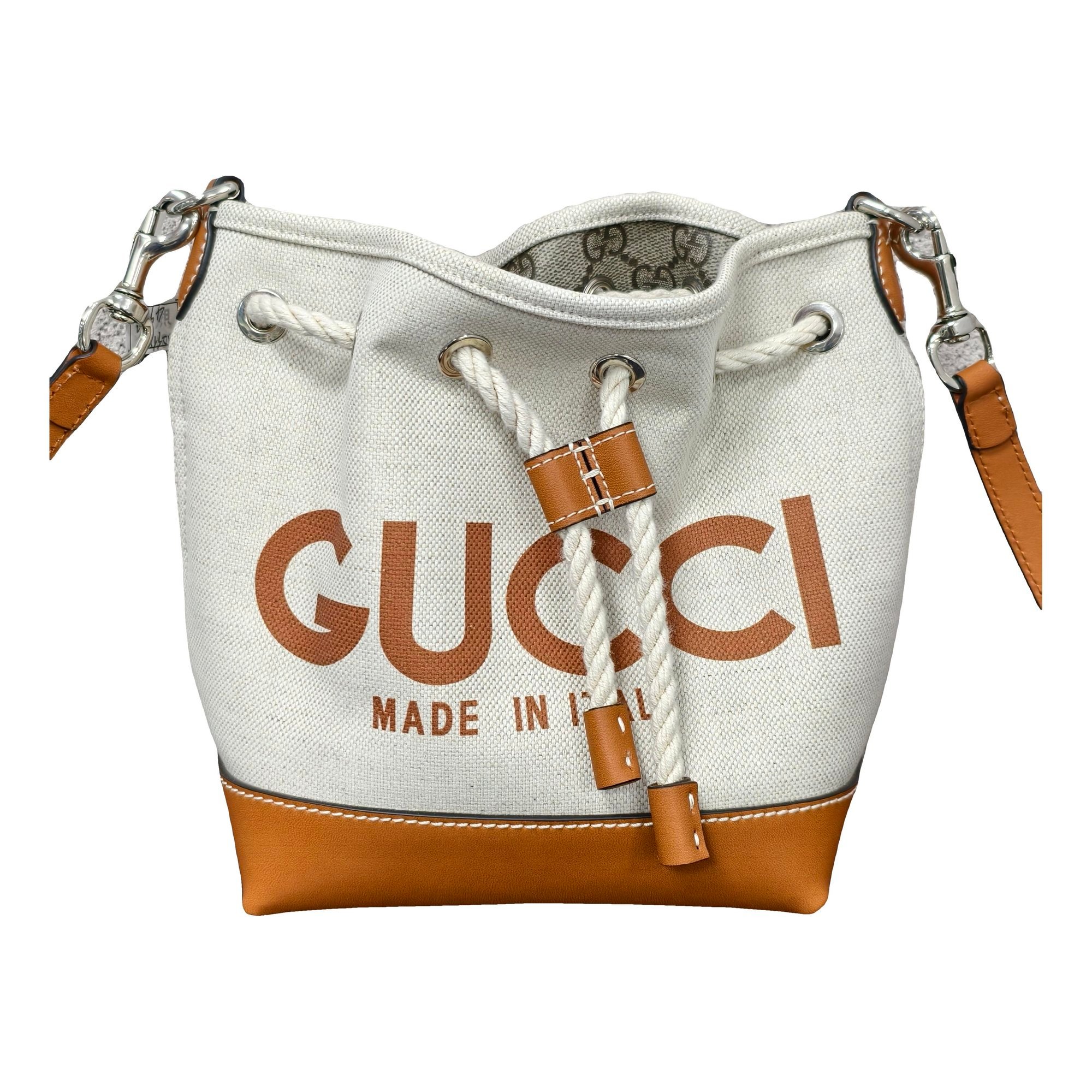 GG Marmont Chain Bucket cloth crossbody bag