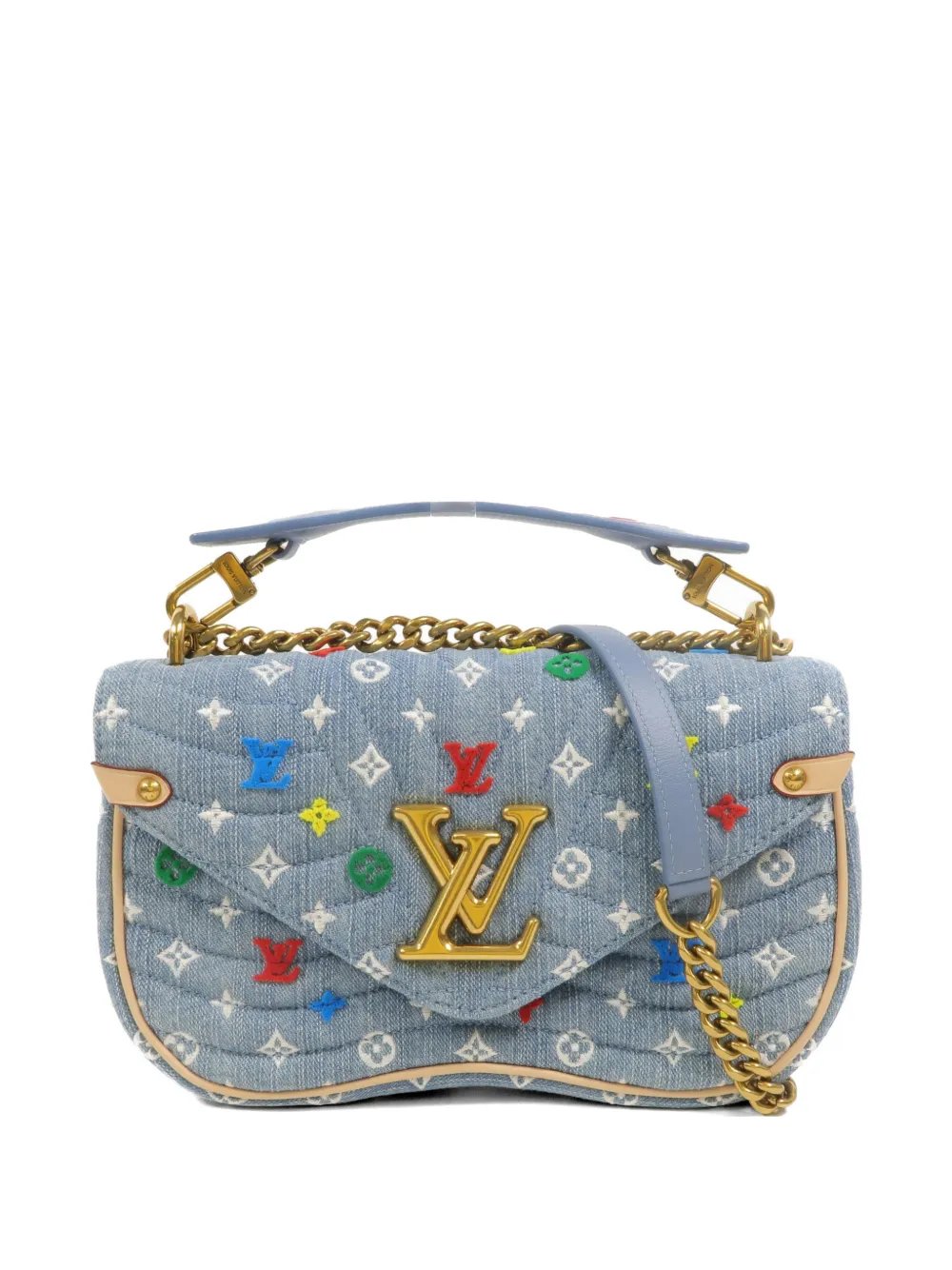 New Wave two-way denim tote bag