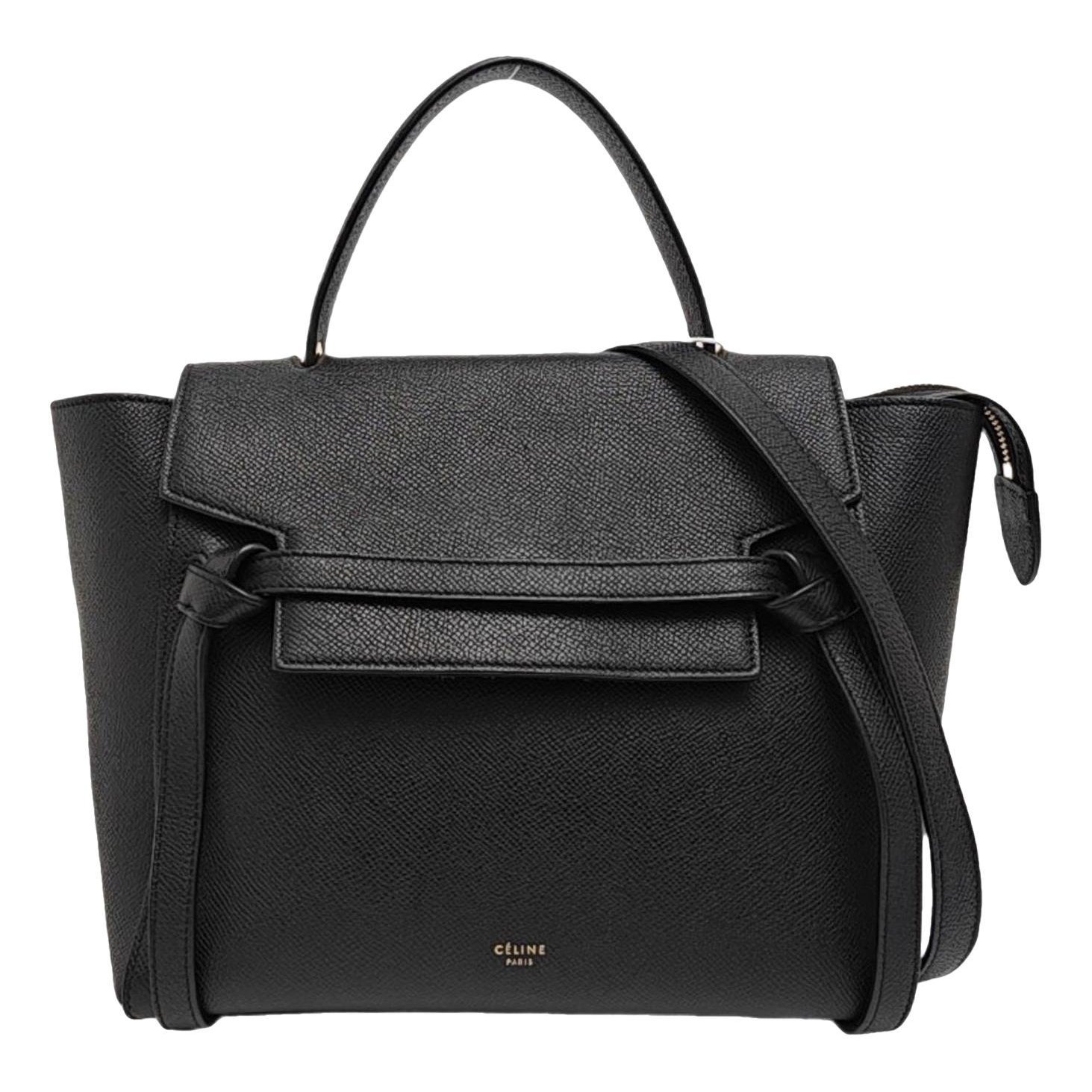 Belt leather handbag