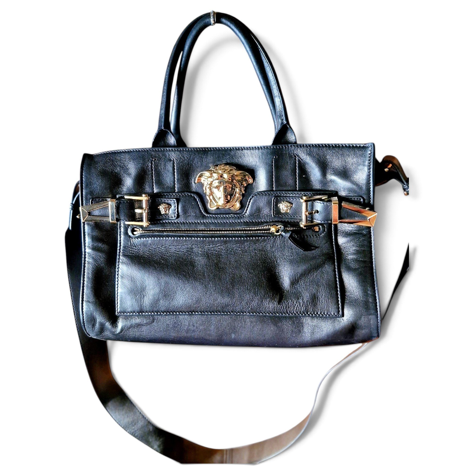 Palazzo Empire leather handbag