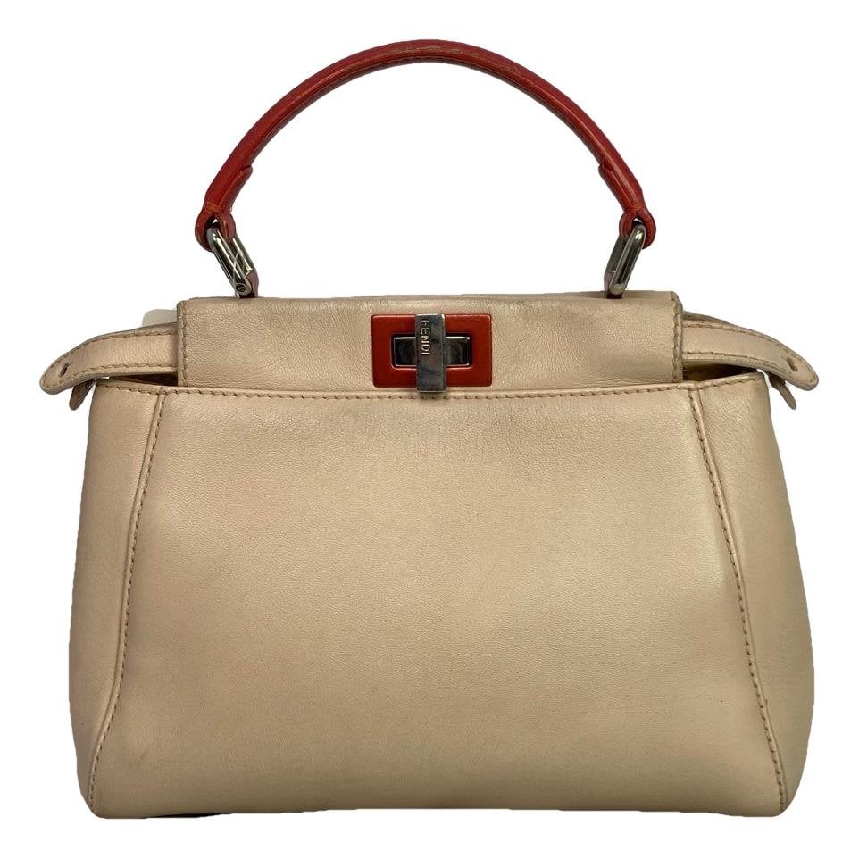 Peekaboo leather handbag