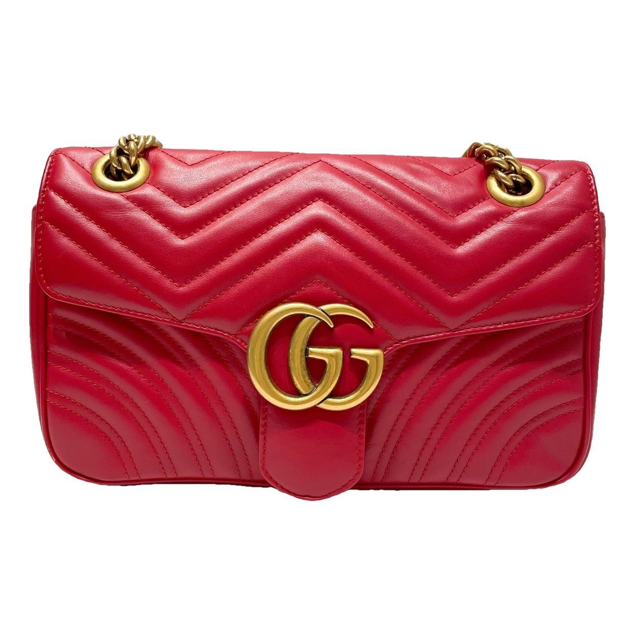 GG Marmont Flap leather handbag