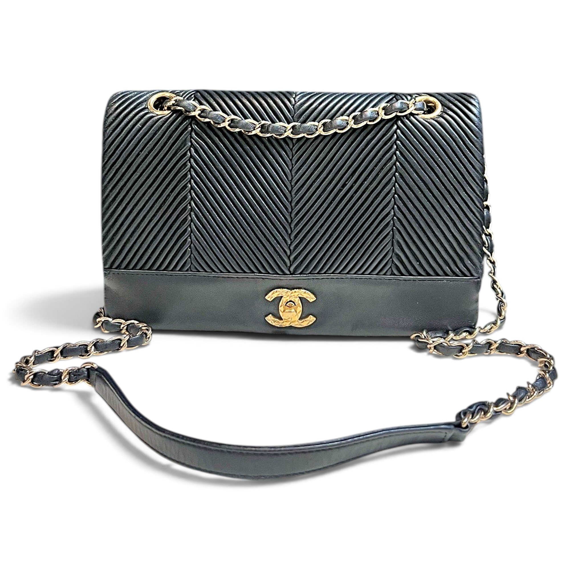 Coco Luxe leather handbag