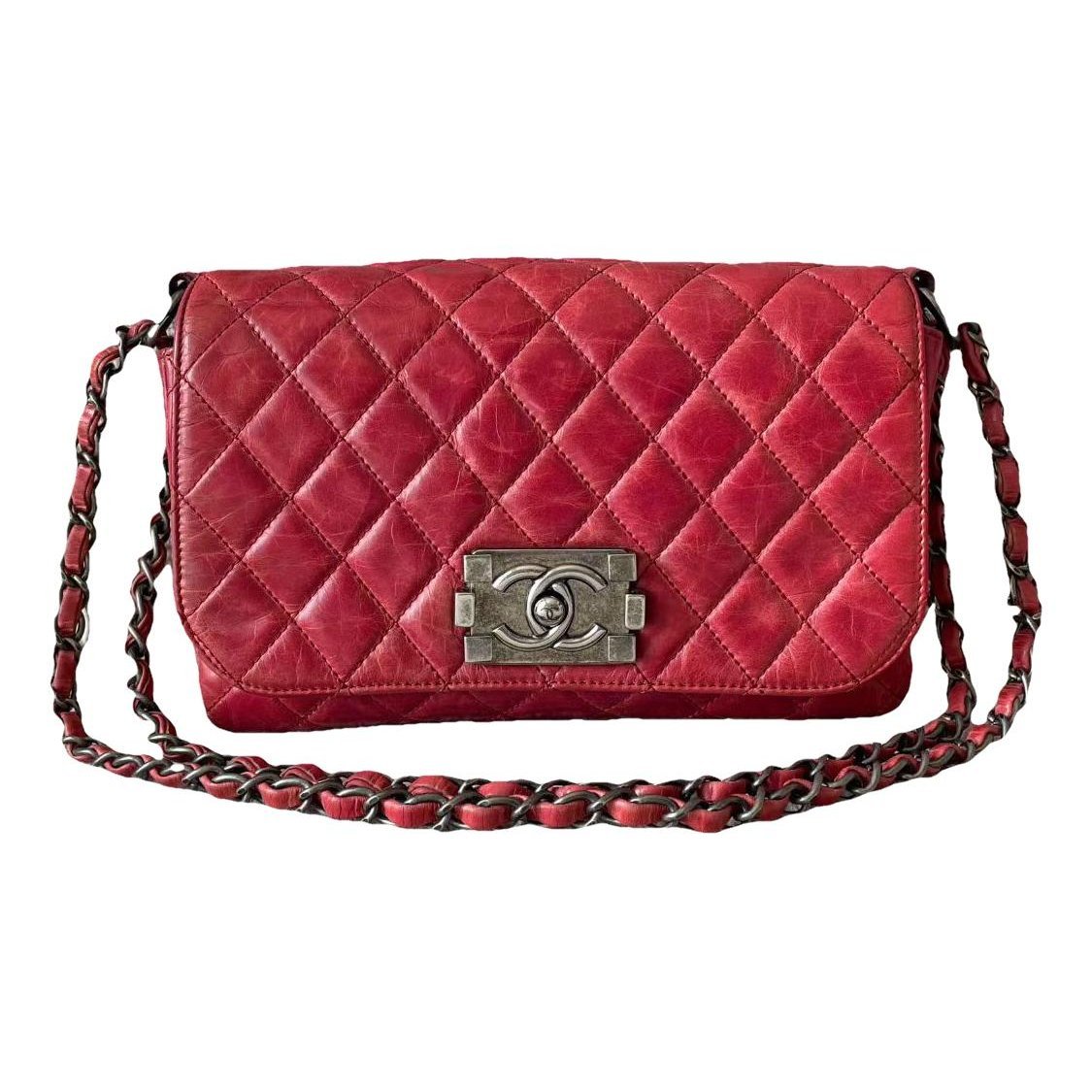 Boy leather crossbody bag