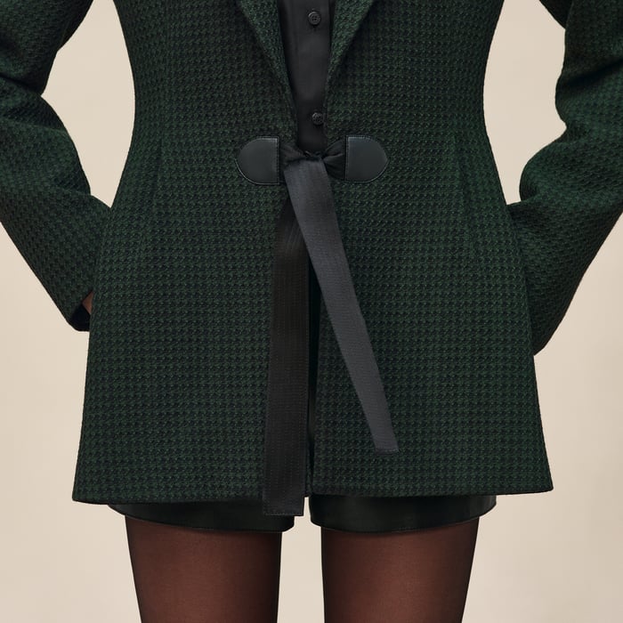 Vert Anglais Jacket With Knotted Waist